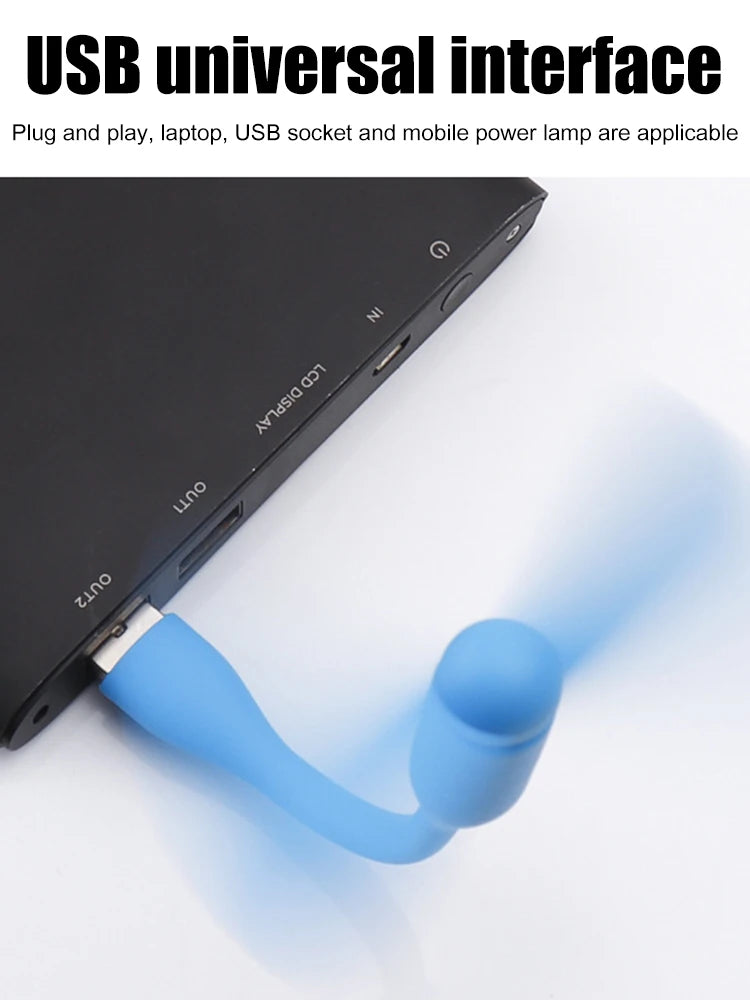 Portable USB Mini Fan for Laptop Cooling