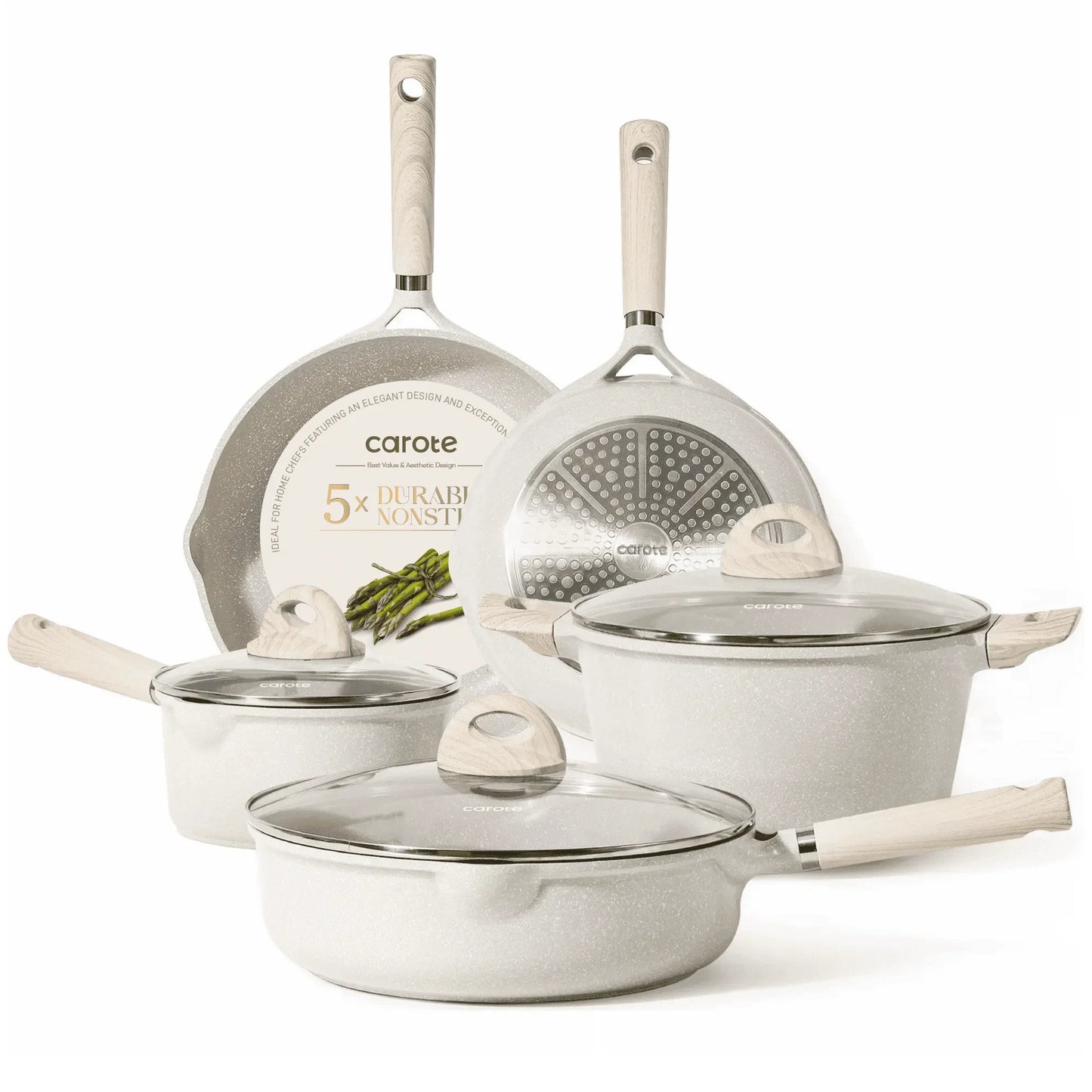 Carote Nonstick Induction Cookware Pots Set