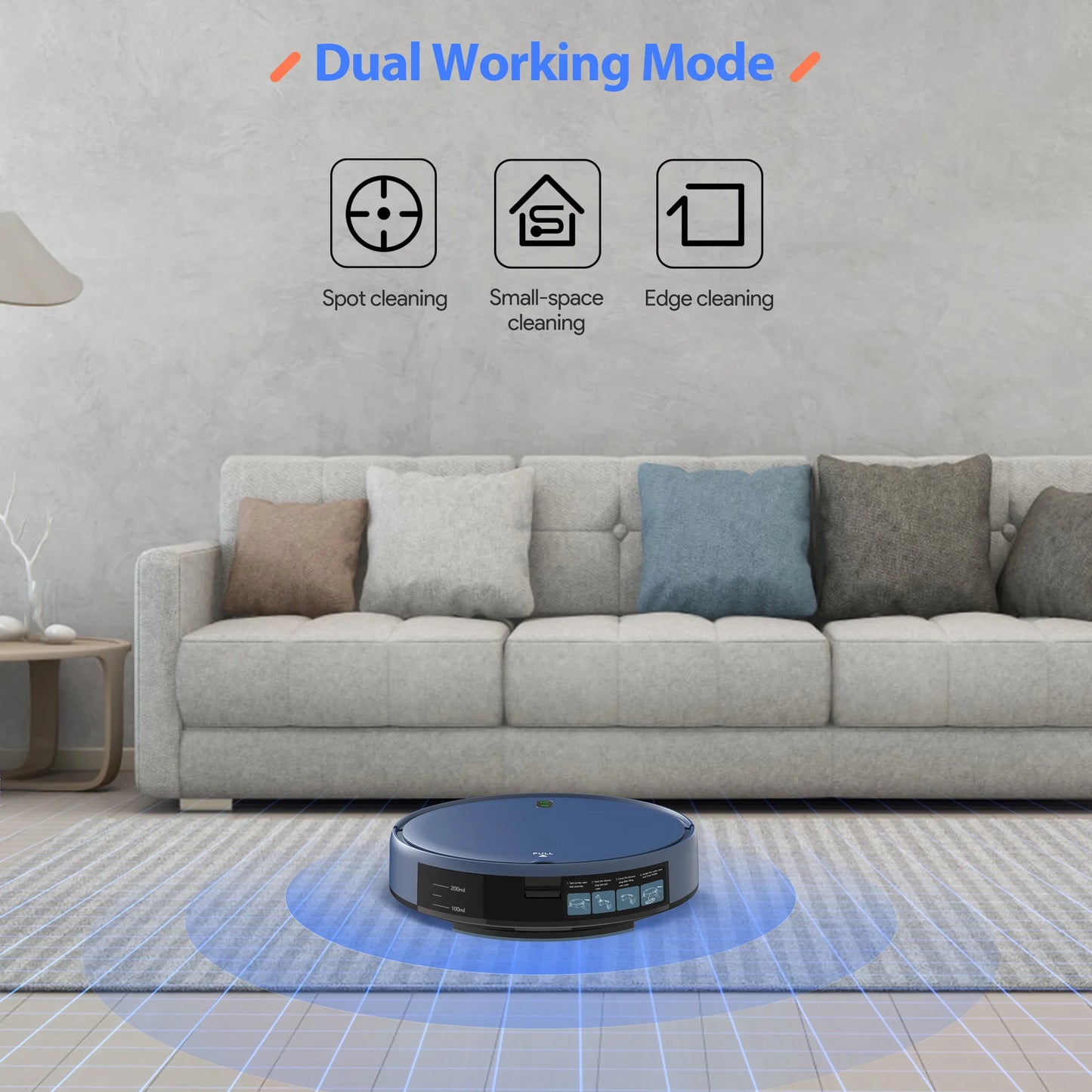 Saerke 2-in-1 Robot Vacuum Mop Cleaner