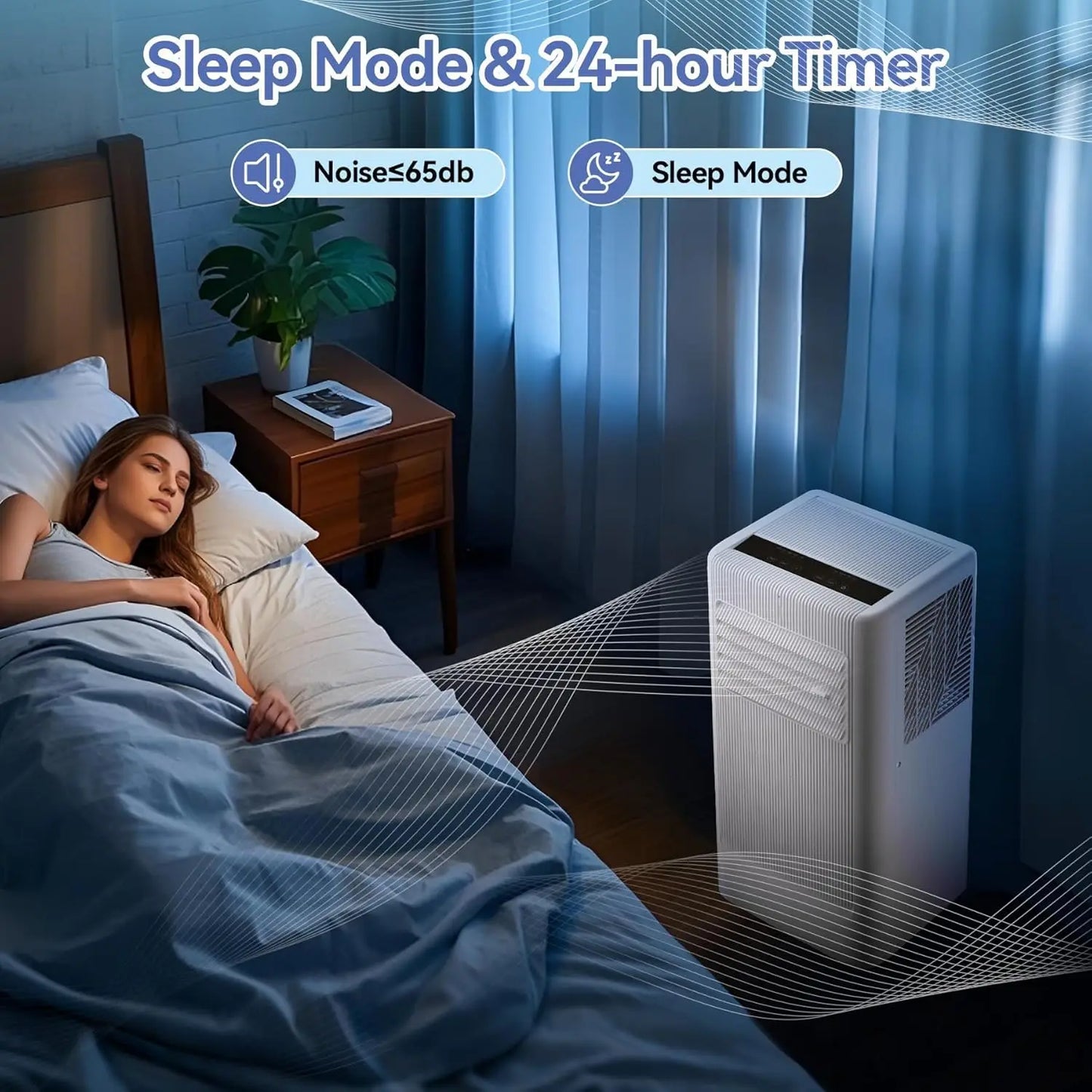10000 BTU Portable Air Conditioner with Dehumidifier