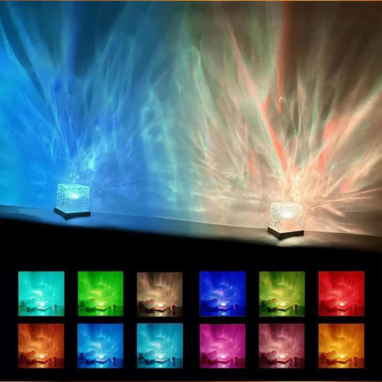 Ocean Wave Projector Light with Aurora Glow