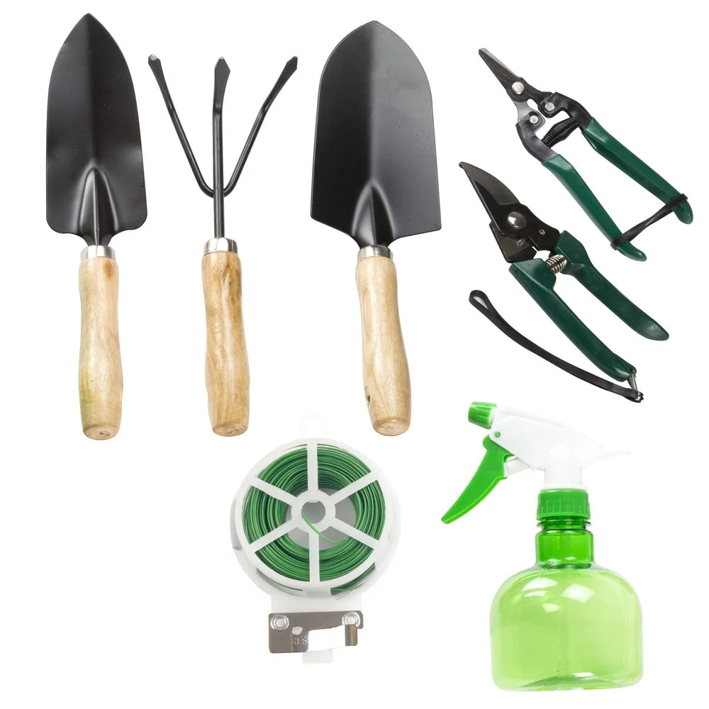 8 Piece Garden Tool Set with Tote