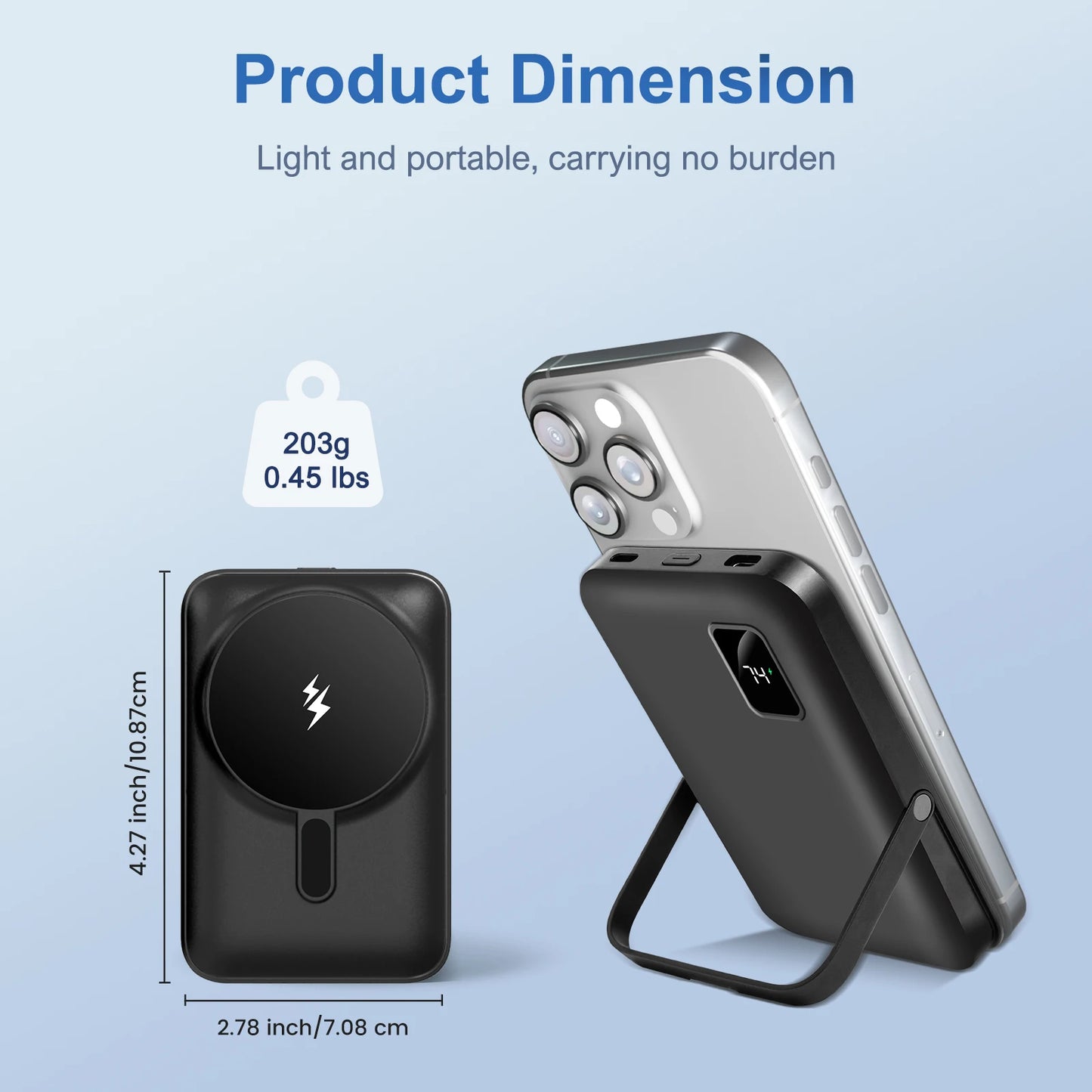 Magnetic Power Bank 10000mAh Wireless Charger