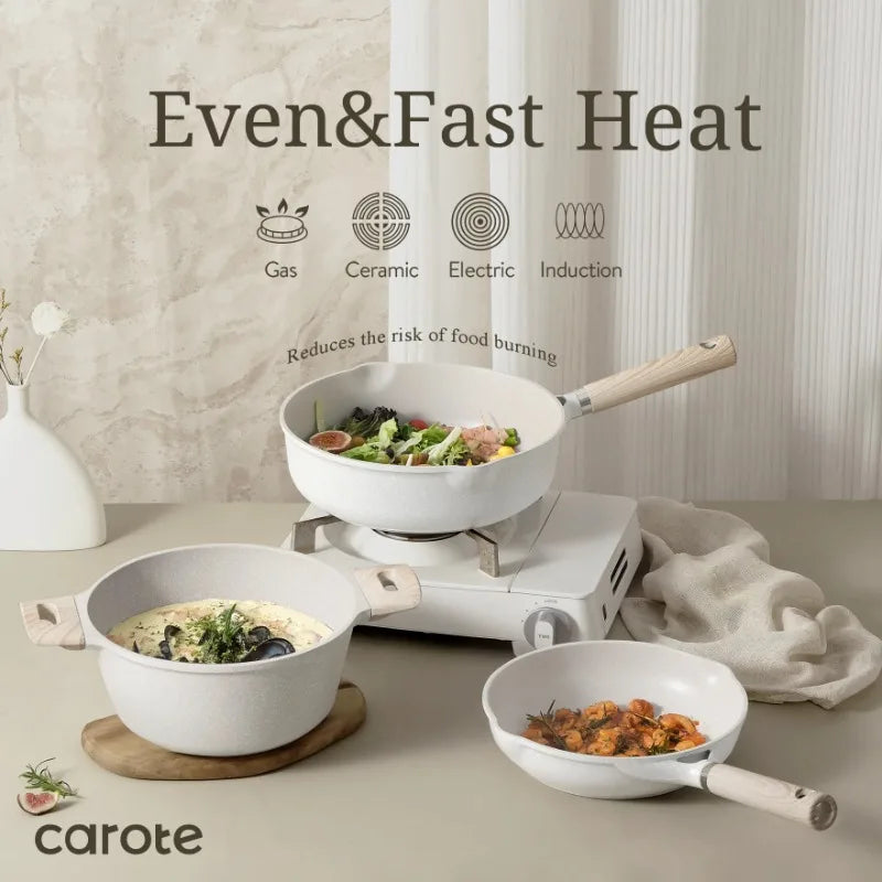 Carote Nonstick Induction Cookware Pots Set