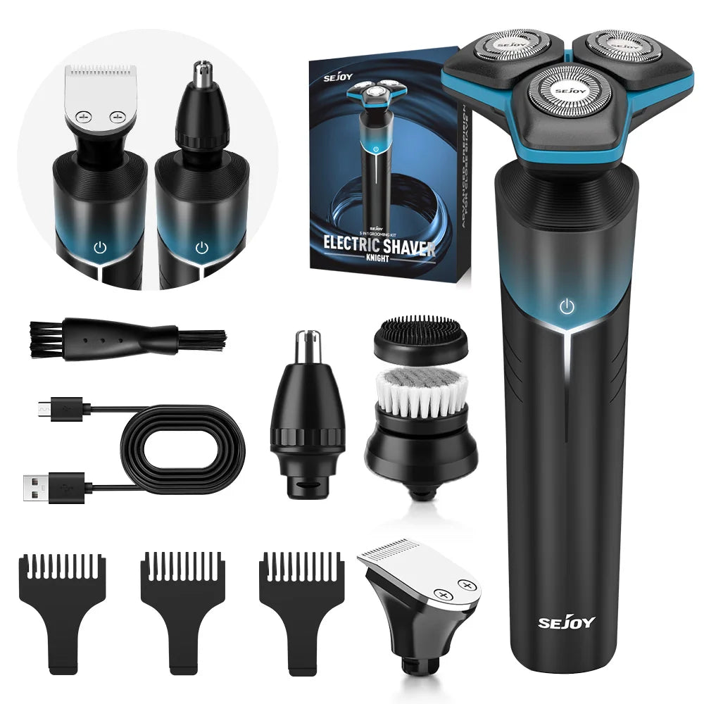 SEJOY 5-in-1 Electric Shaver and Trimmer