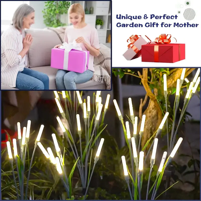 4/8pcs Solar Reed Garden Pathway Lights