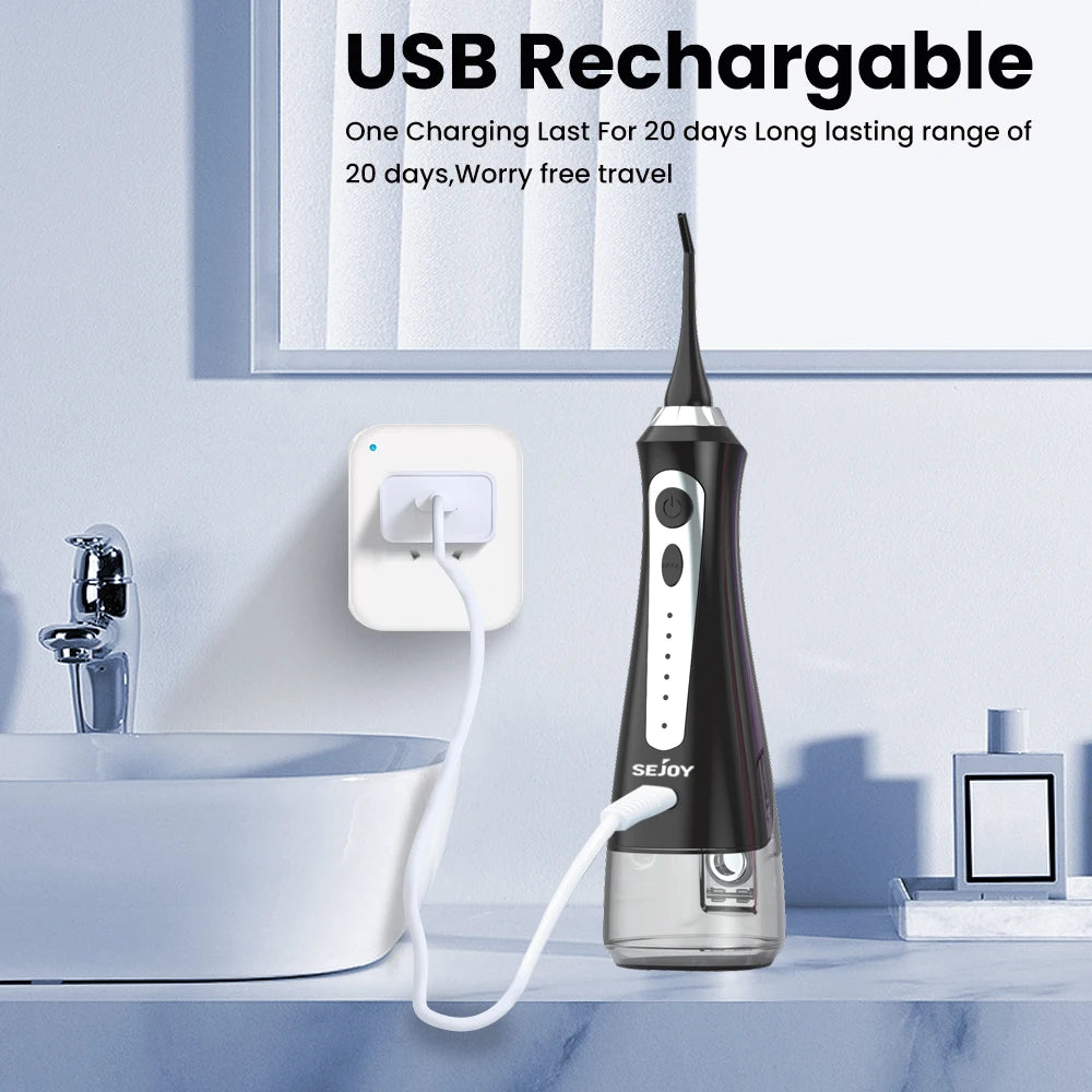 Sejoy Cordless Dental Flosser Oral Irrigator Cleaner
