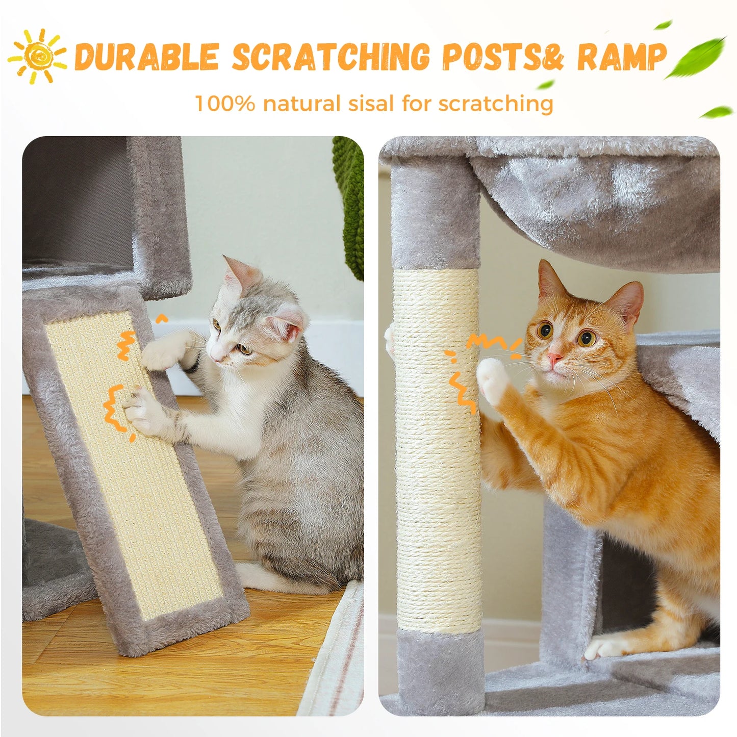 Large Multi-Level Cat Tree Tower with Condos
