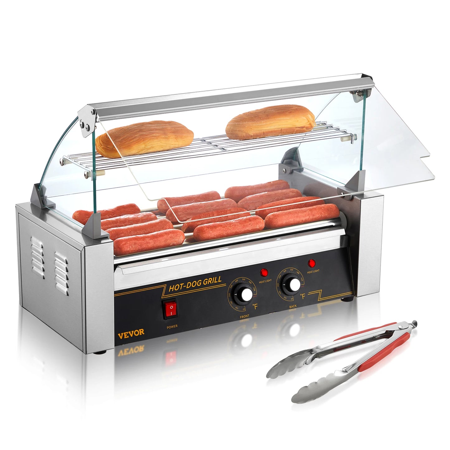 Commercial Hot Dog Roller Grill Machine – 5/7/11 Roller Electric Sausage Cooker & BBQ Hotdog Maker for Home, Camping, Parties & Snack Bars 110V