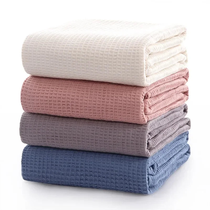 Cotton Beehive Lightweight Breathable Air Conditioning Blanket