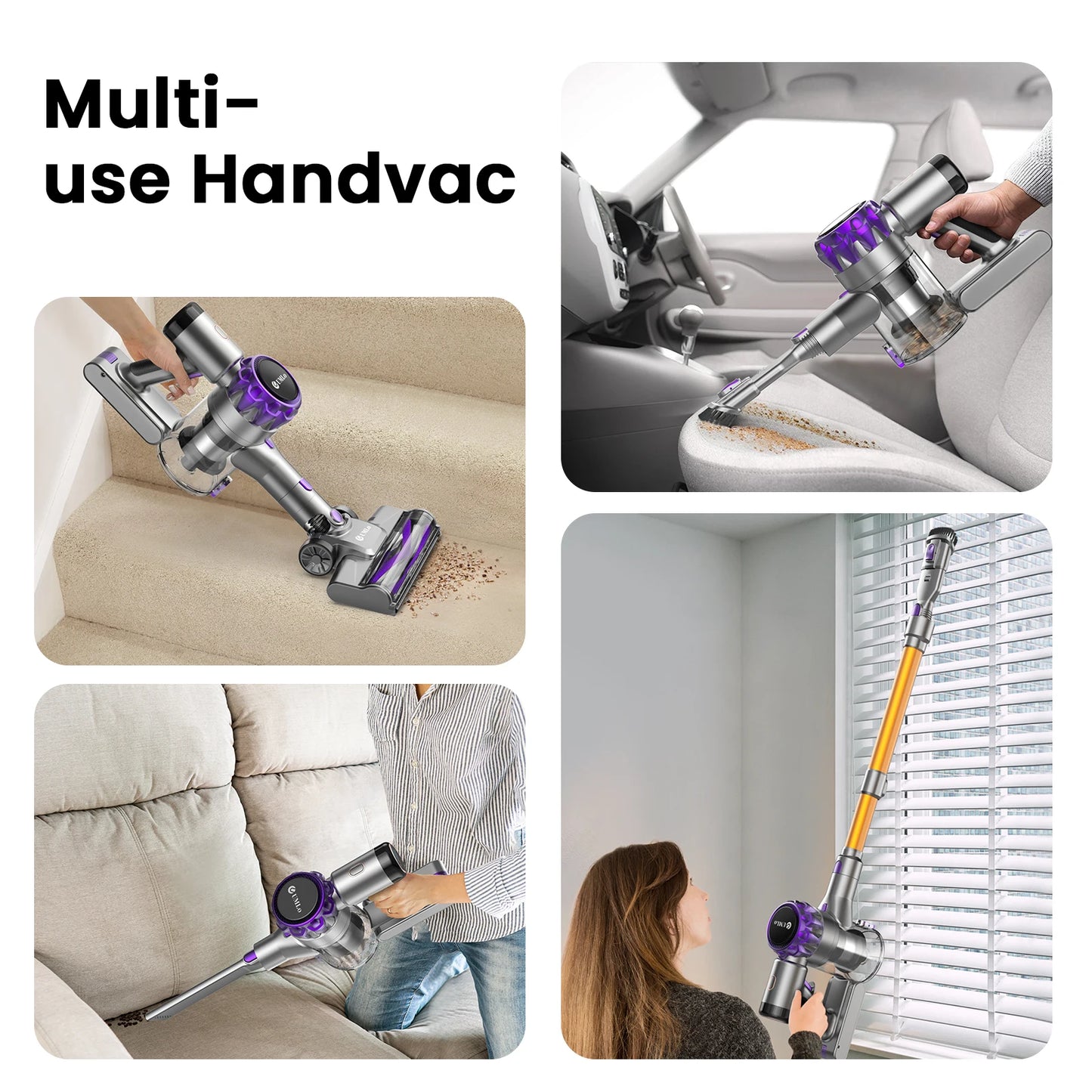 Powerful Cordless Vacuum Cleaner with Long Battery Life