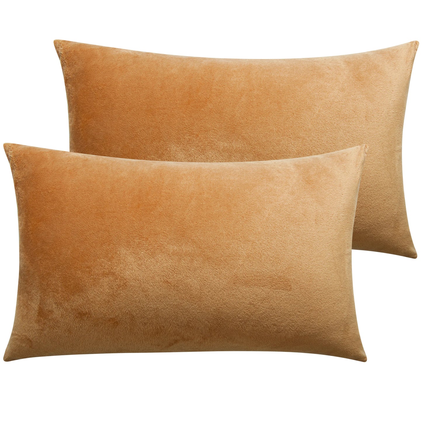 Ntbay 2-Pack Velvet Luxury Pillowcases Hidden Zipper