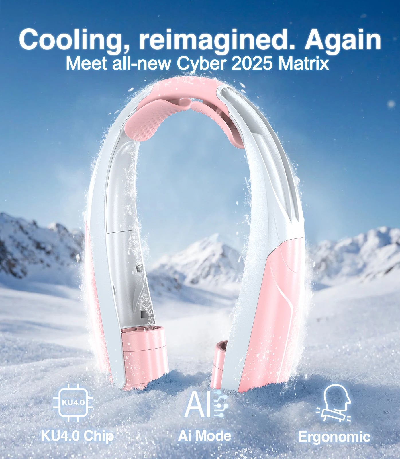Portable Neck Fan Six Speeds Long-Lasting