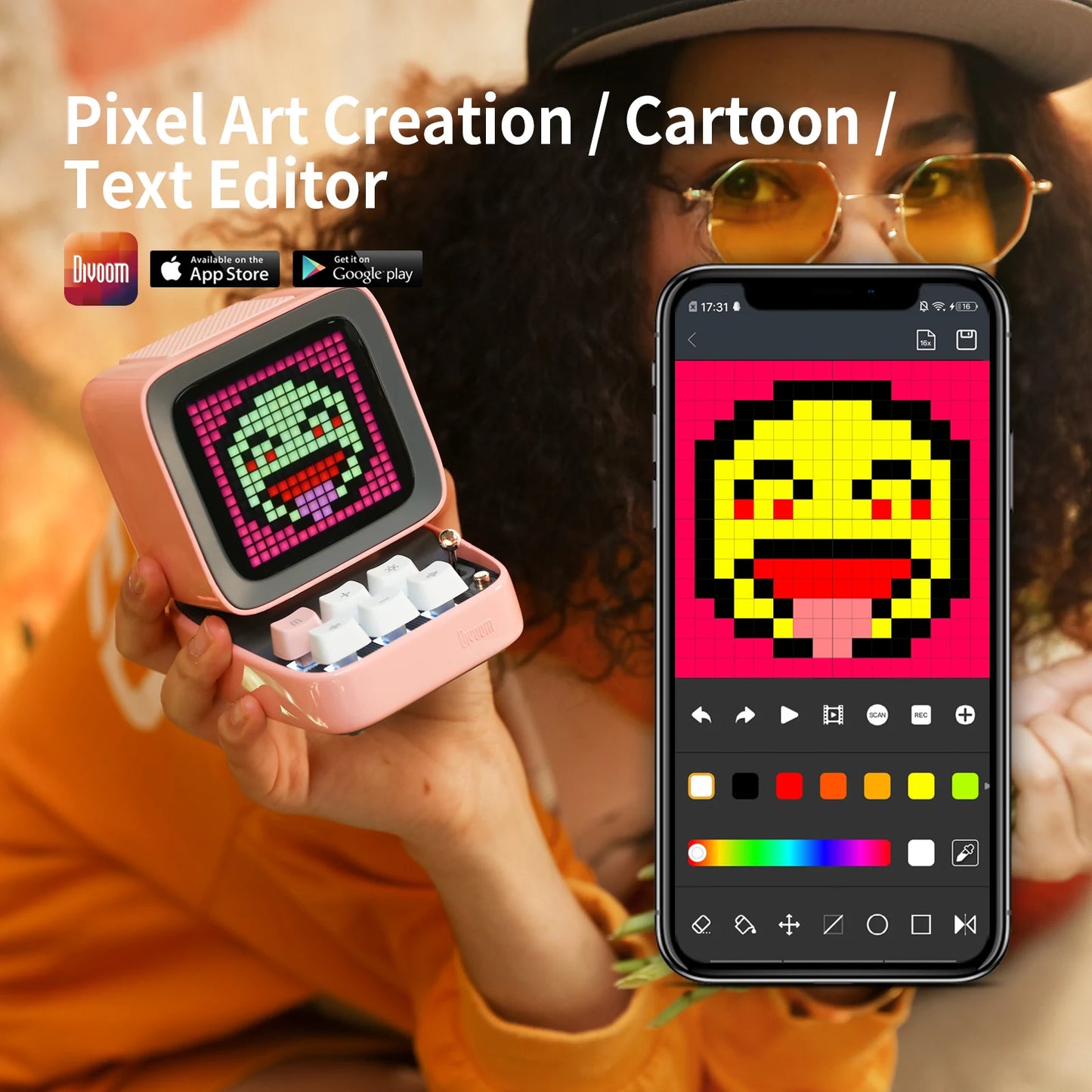Divoom Ditoo-Pro Retro Pixel Bluetooth Speaker