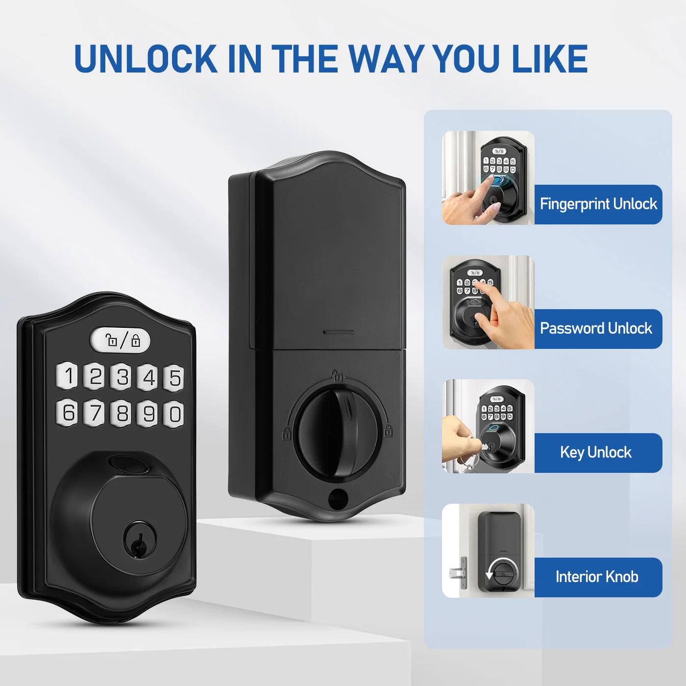 Fingerprint Smart Keyless Electronic Deadbolt Lock