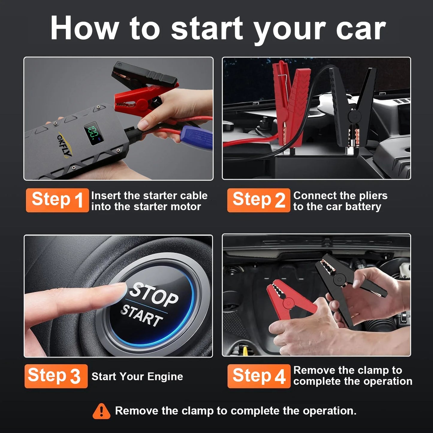GKFLY High Power Car Jump Starter