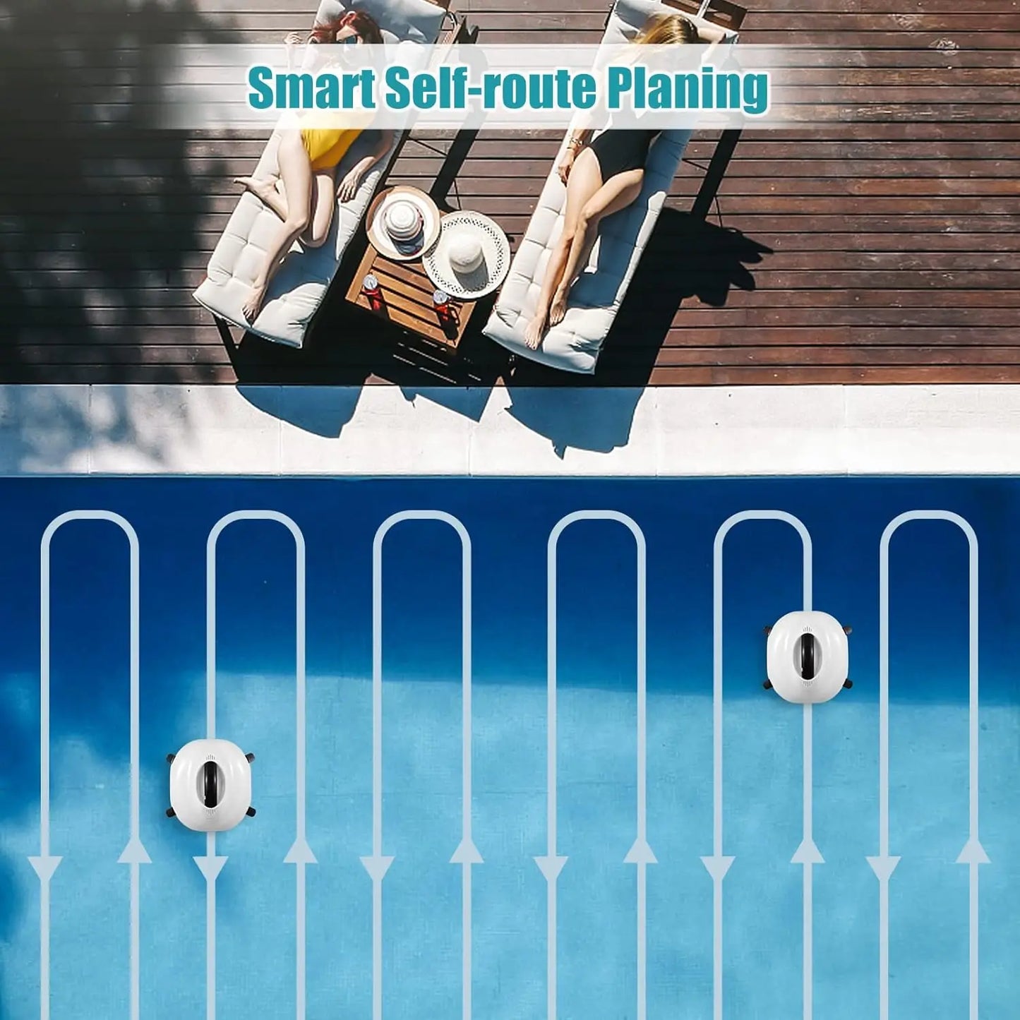 Cordless Robotic Pool Cleaner with Smart Cleaning