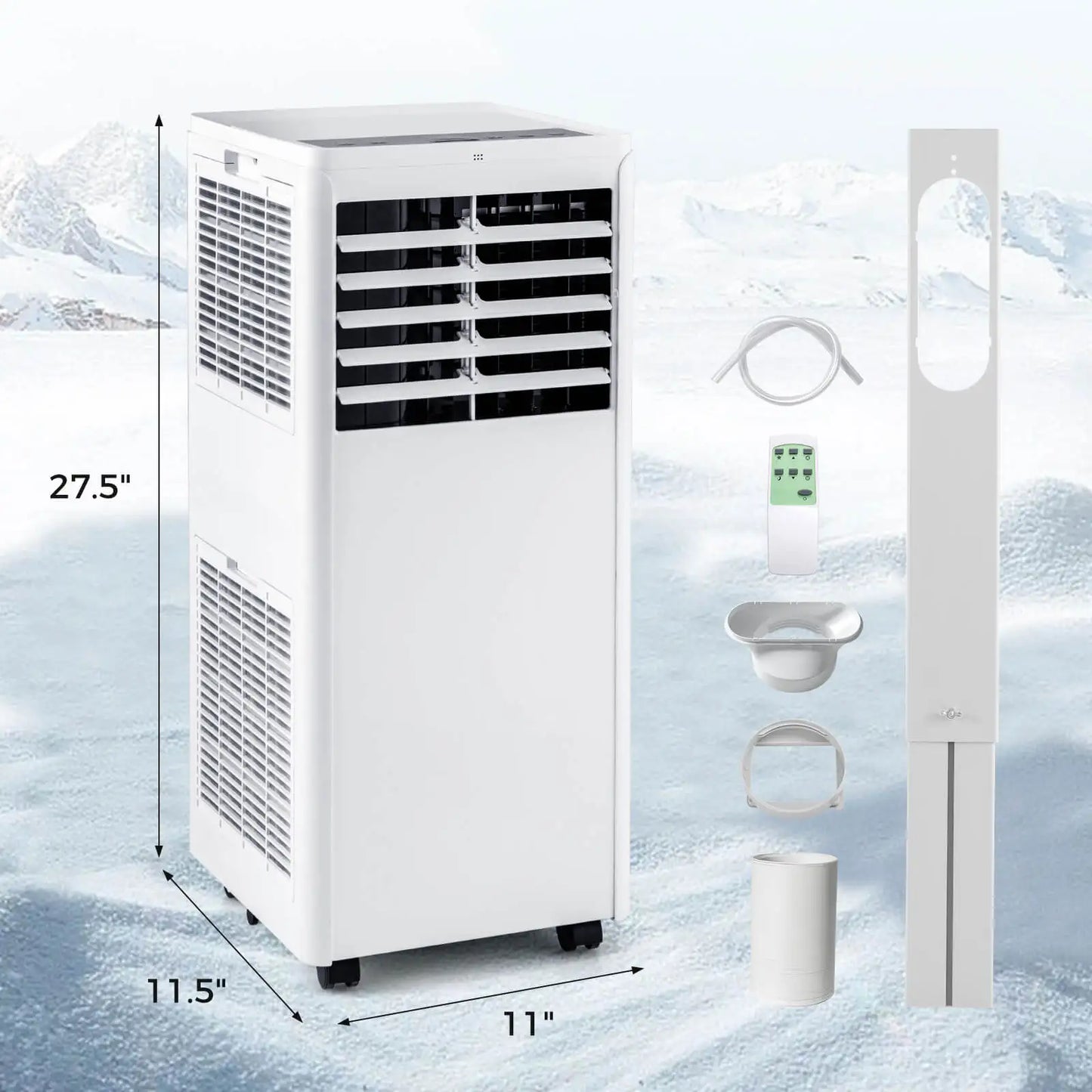 8,000 BTU Portable AC with Dehumidifier