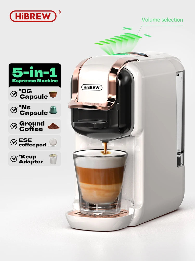 HiBREW 5-in-1 Multi Capsule Coffee Machine