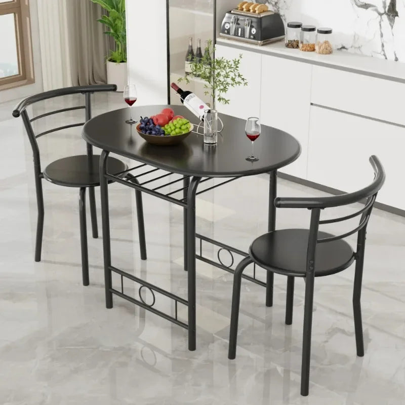3-Piece Space Saving Kitchen Dining Set