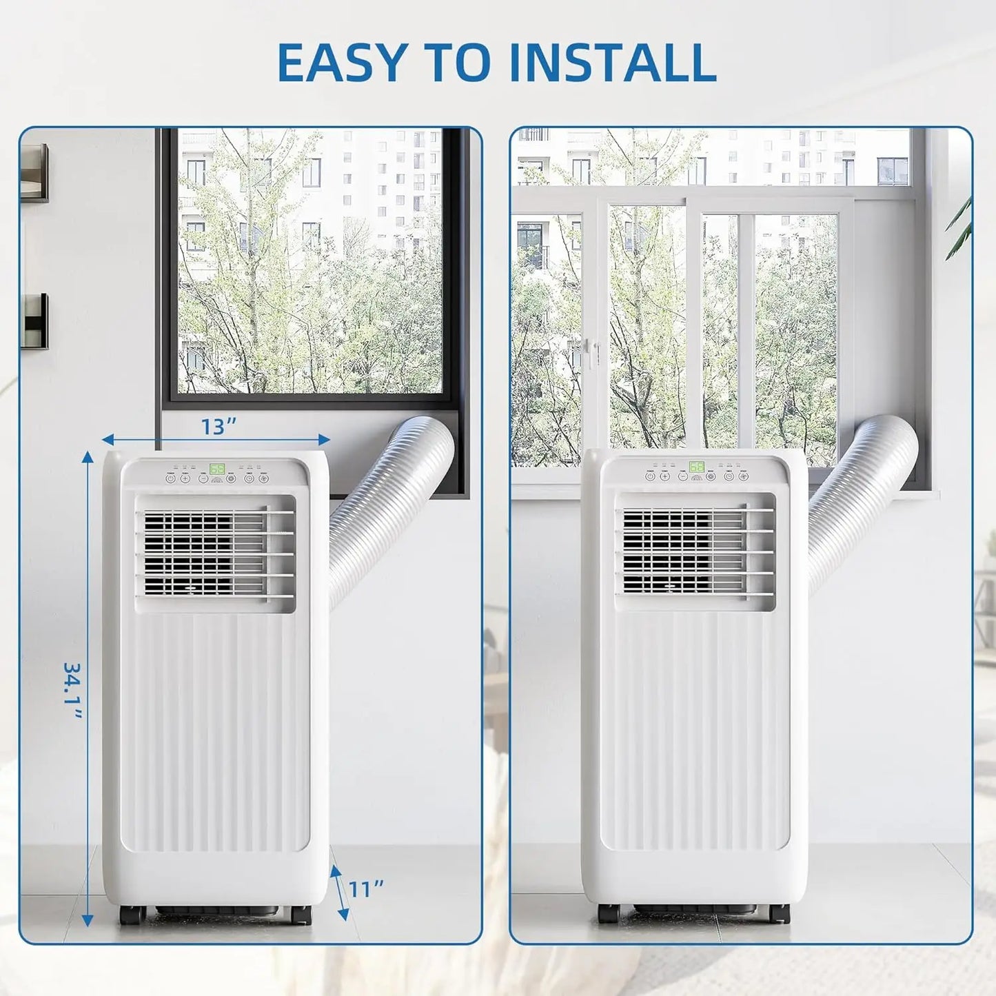 "8,000 BTU 3-in-1 Portable Air Conditioner