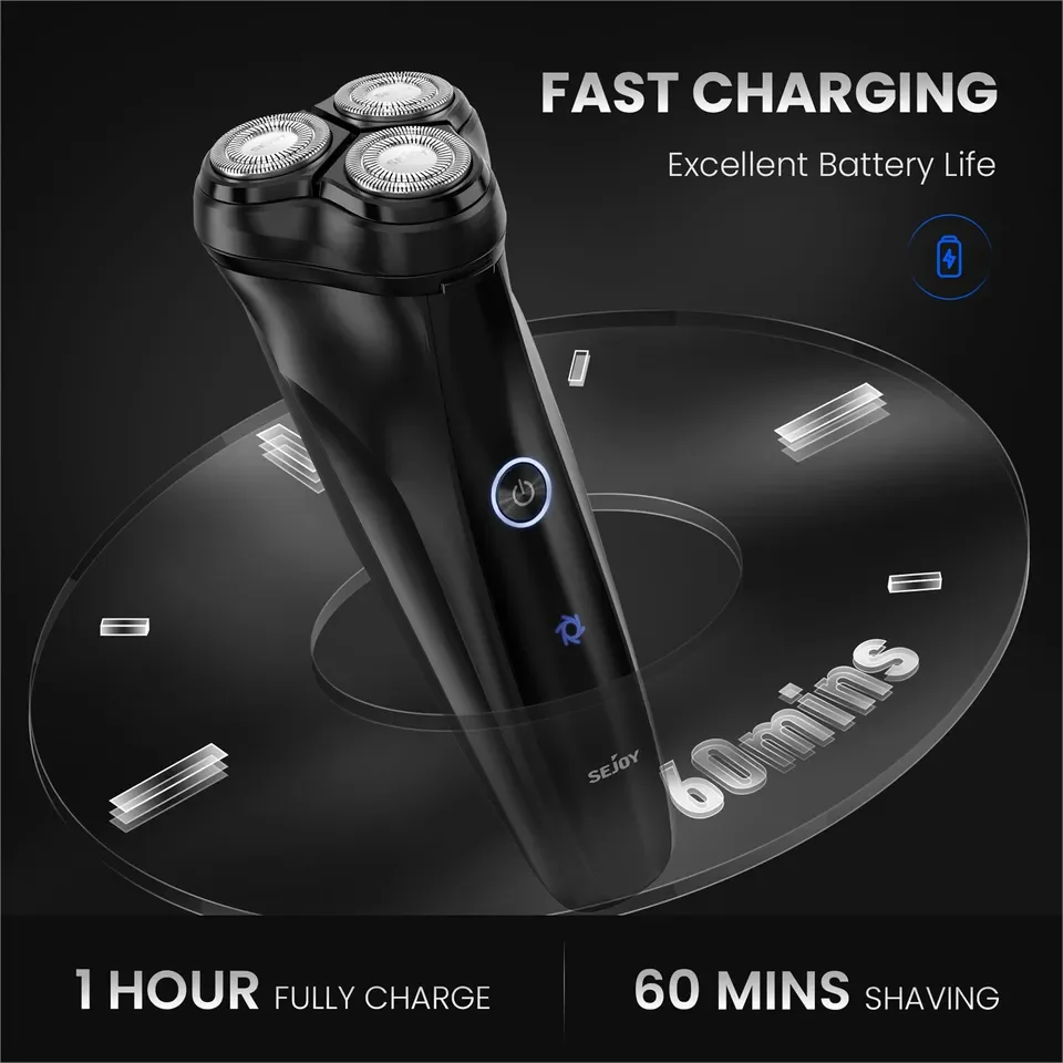 SEJOY 3D Rotary Electric Razor for Men