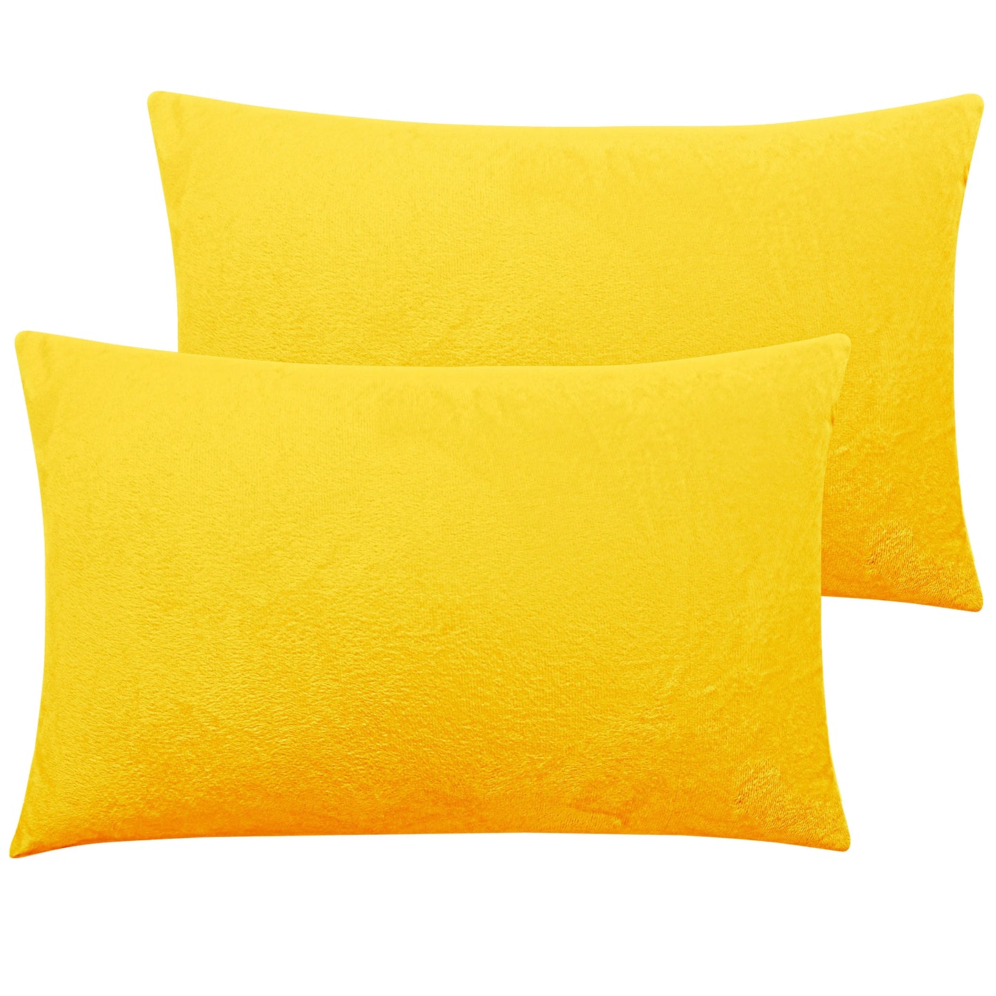Ntbay 2-Pack Velvet Luxury Pillowcases Hidden Zipper