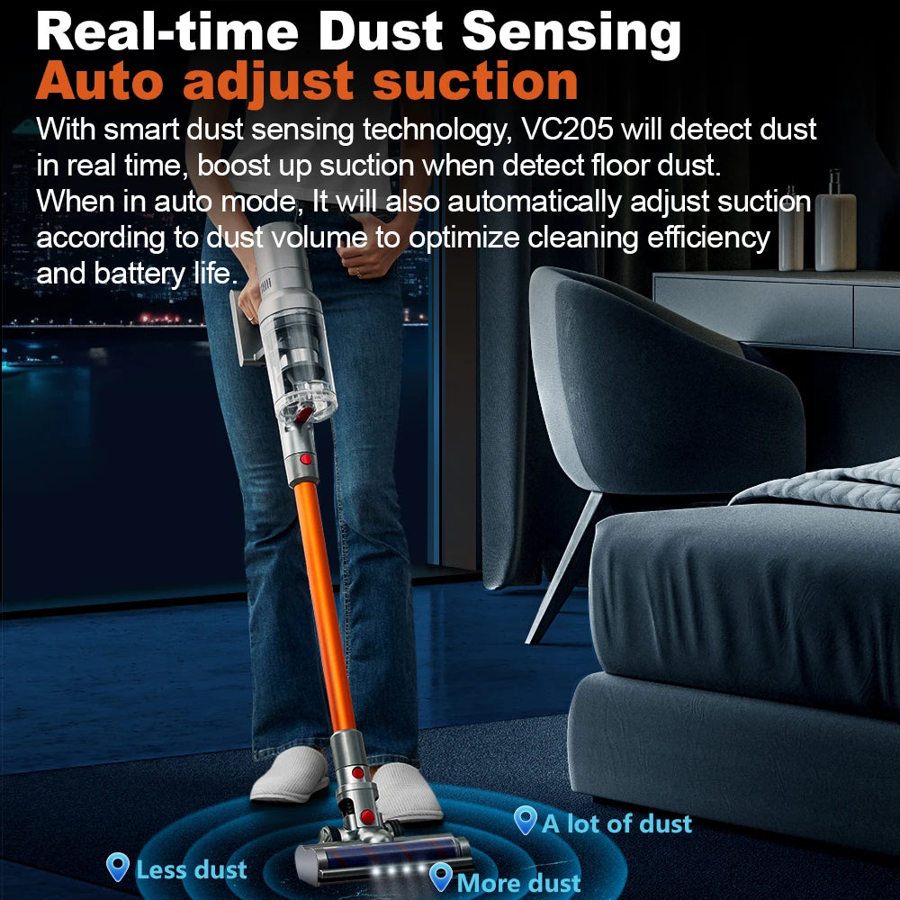 Cordless Handheld Vacuum Cleaner with Smart Sensor