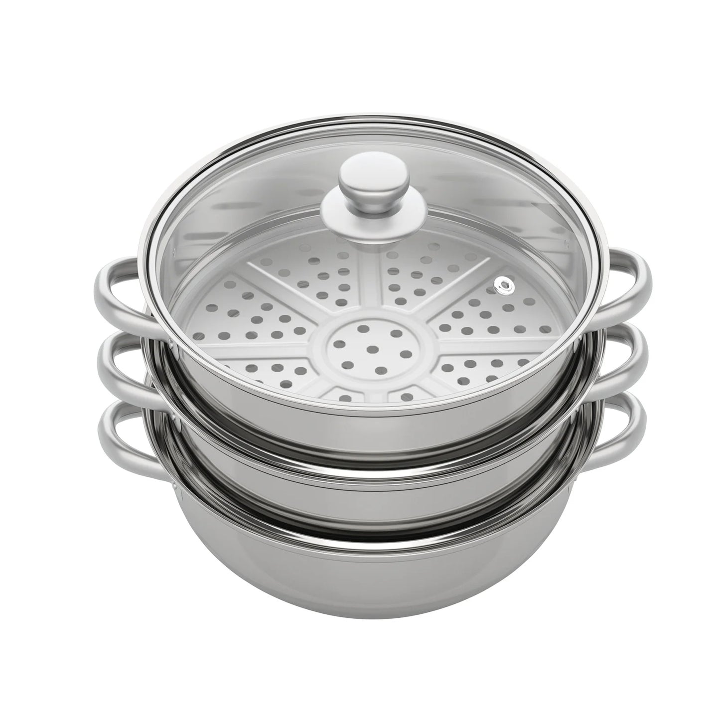 3-Tier Stainless Steel Kitchen Steamer Pot