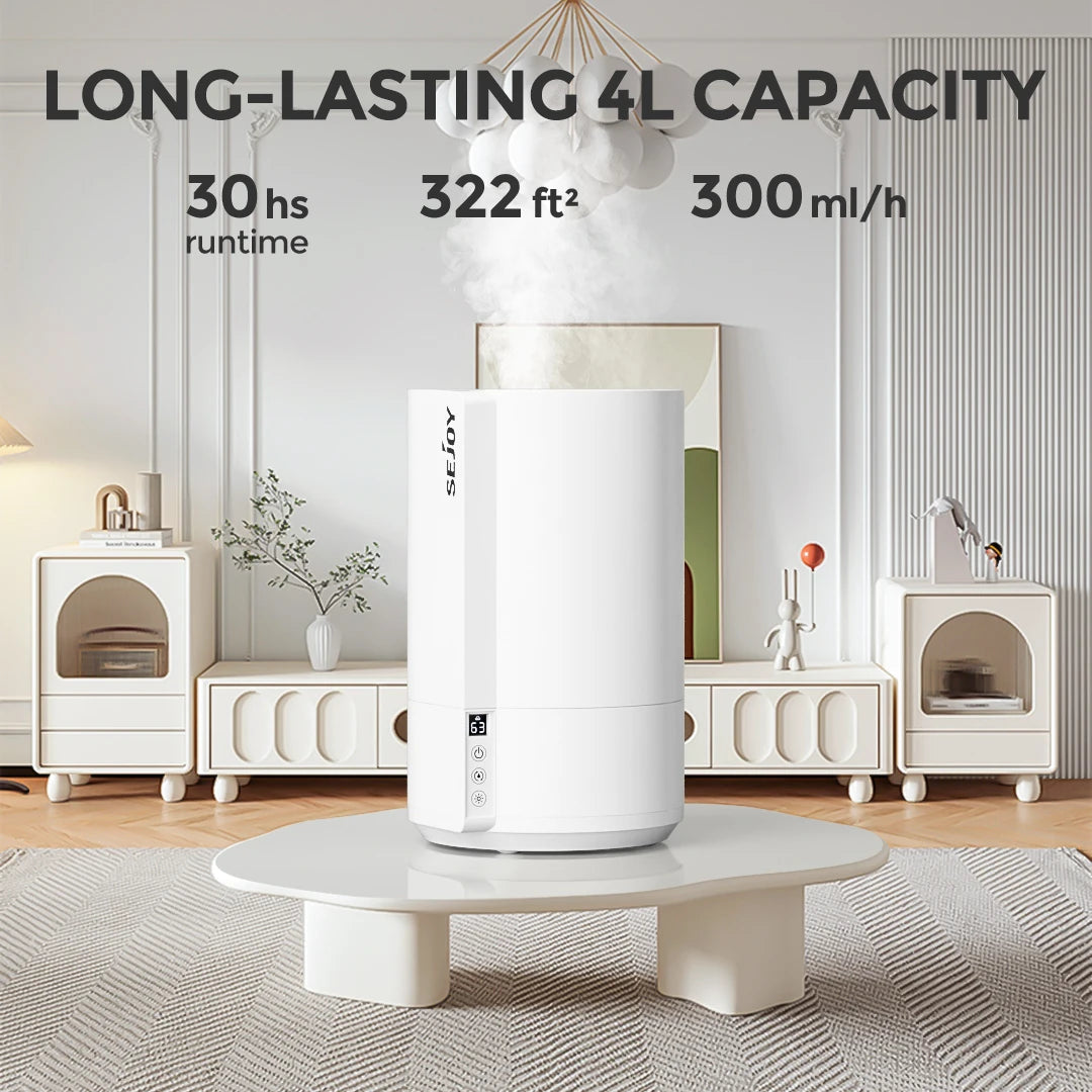 SEJOY Ultrasonic Air Humidifier Large Room Bedroom