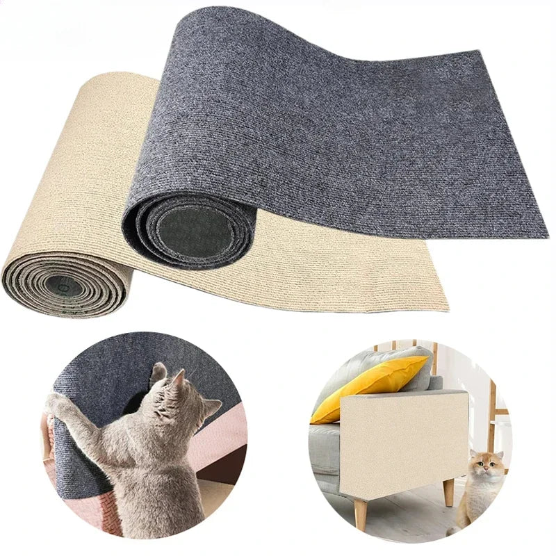 Self-Adhesive Cat Scratching Mat Carpet Accessories