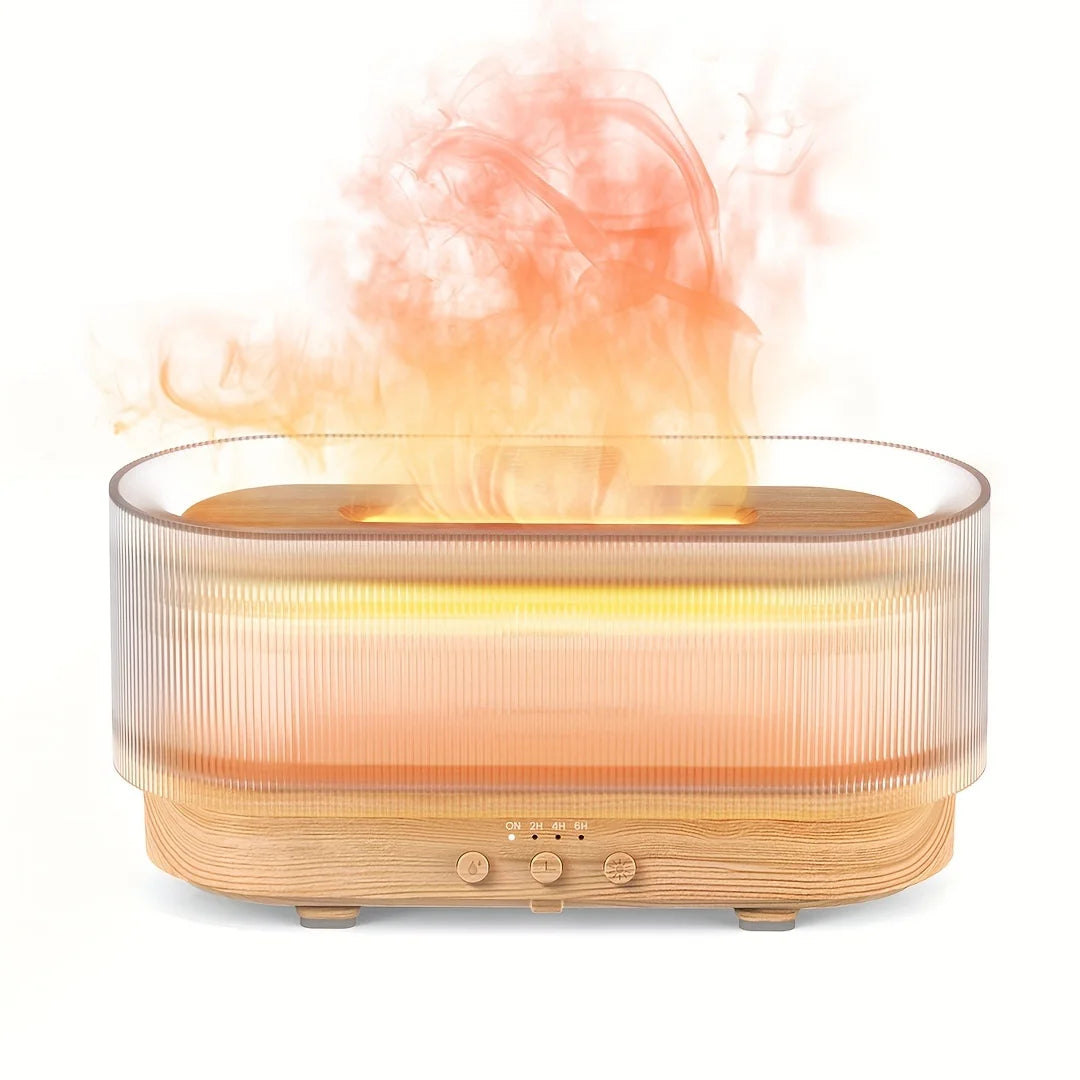 SEJOY 300ml Flame Aromatherapy Ultrasonic Oil Diffuser