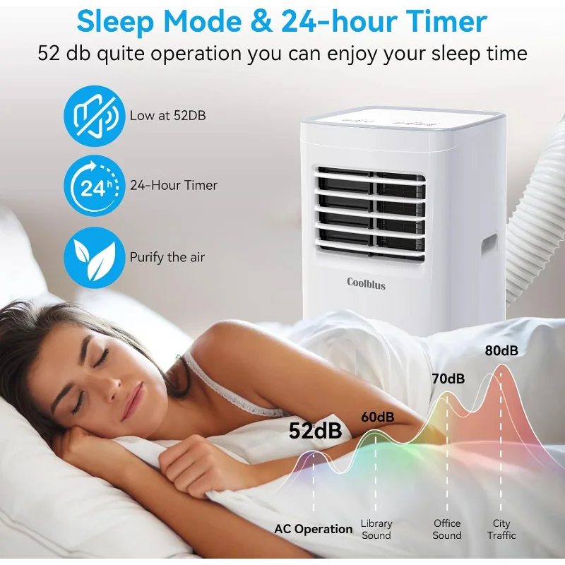 8500 BTU 3-in-1 Portable Air Conditioner Unit