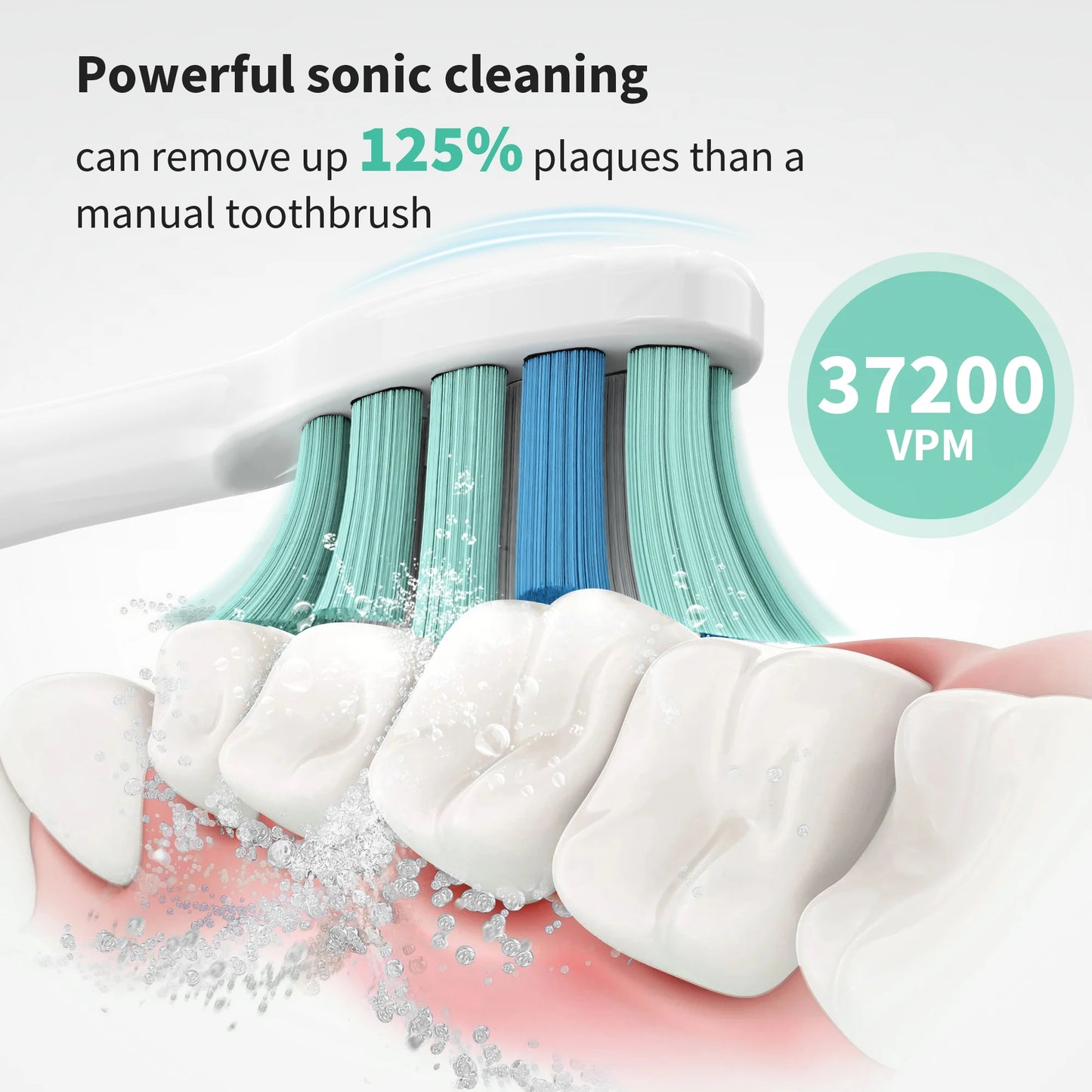 Sejoy Rechargeable Sonic Toothbrush 5 Cleaning Modes