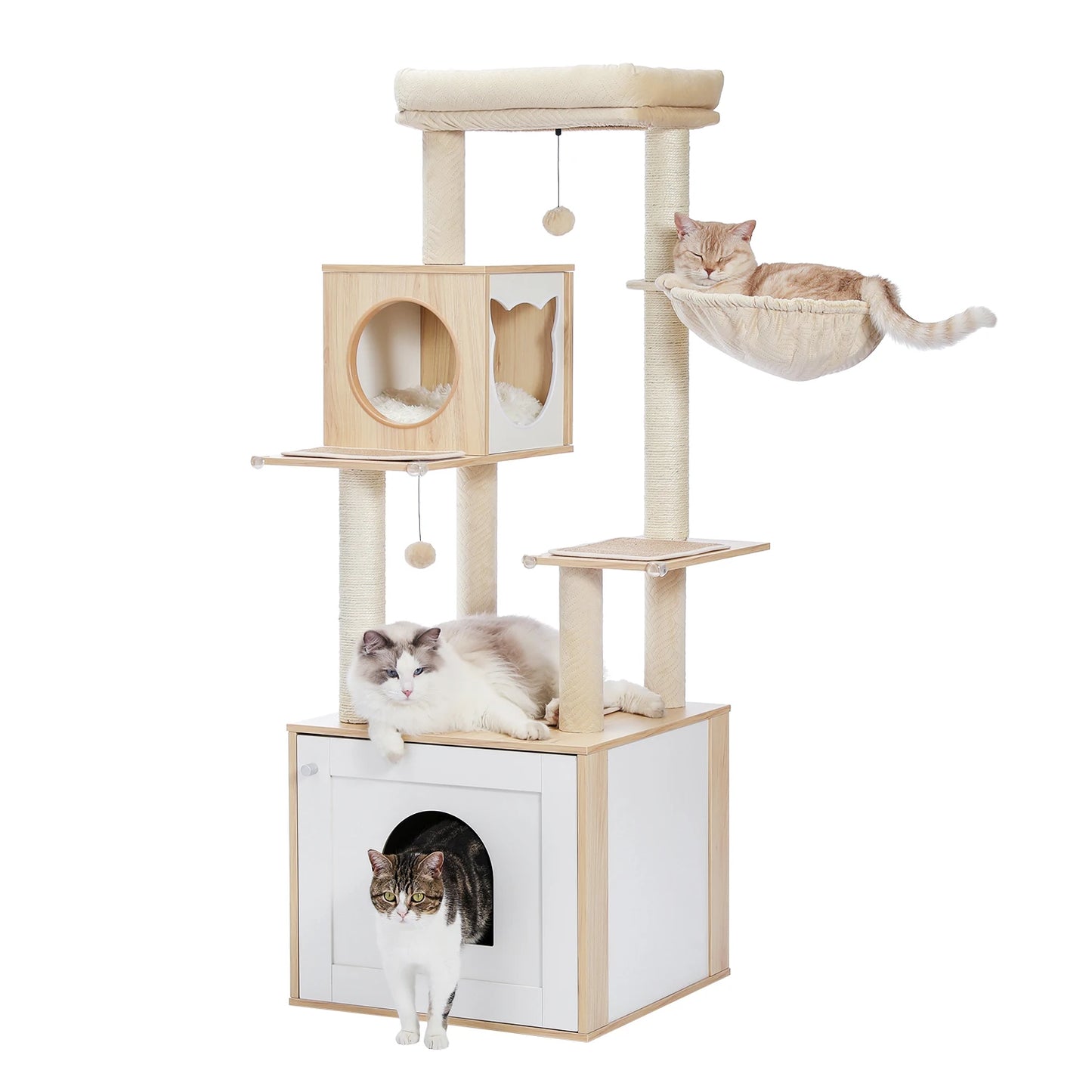 Cat Tree Tower Condo with Hammock