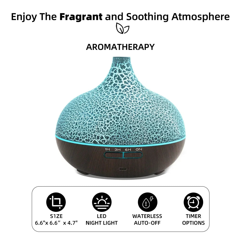 Ultrasonic Humidifier Diffuser with Remote Control