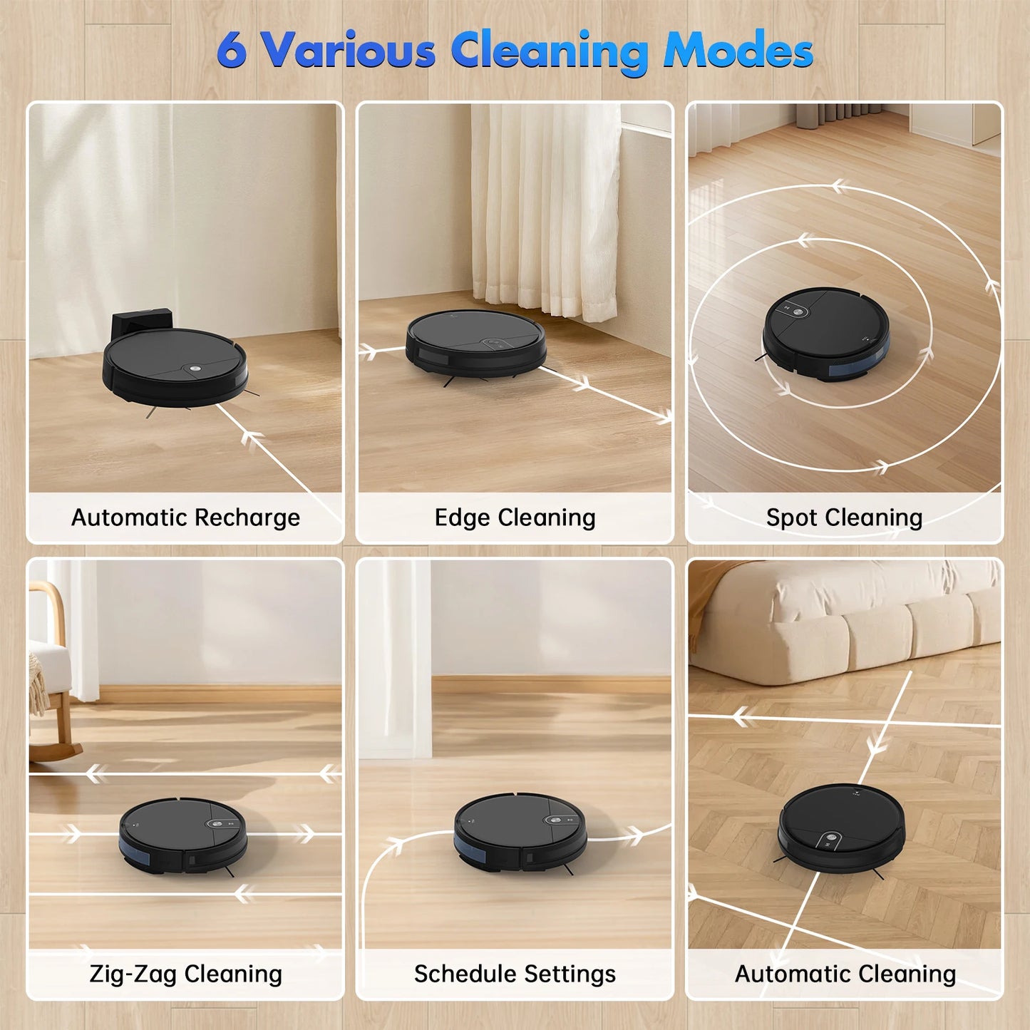 Smart Robot Vacuum Mop Cleaner with WiFi