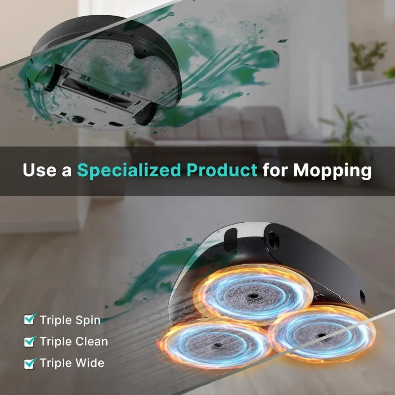EVERYBOT Three-Spin Smart Robot Floor Mop