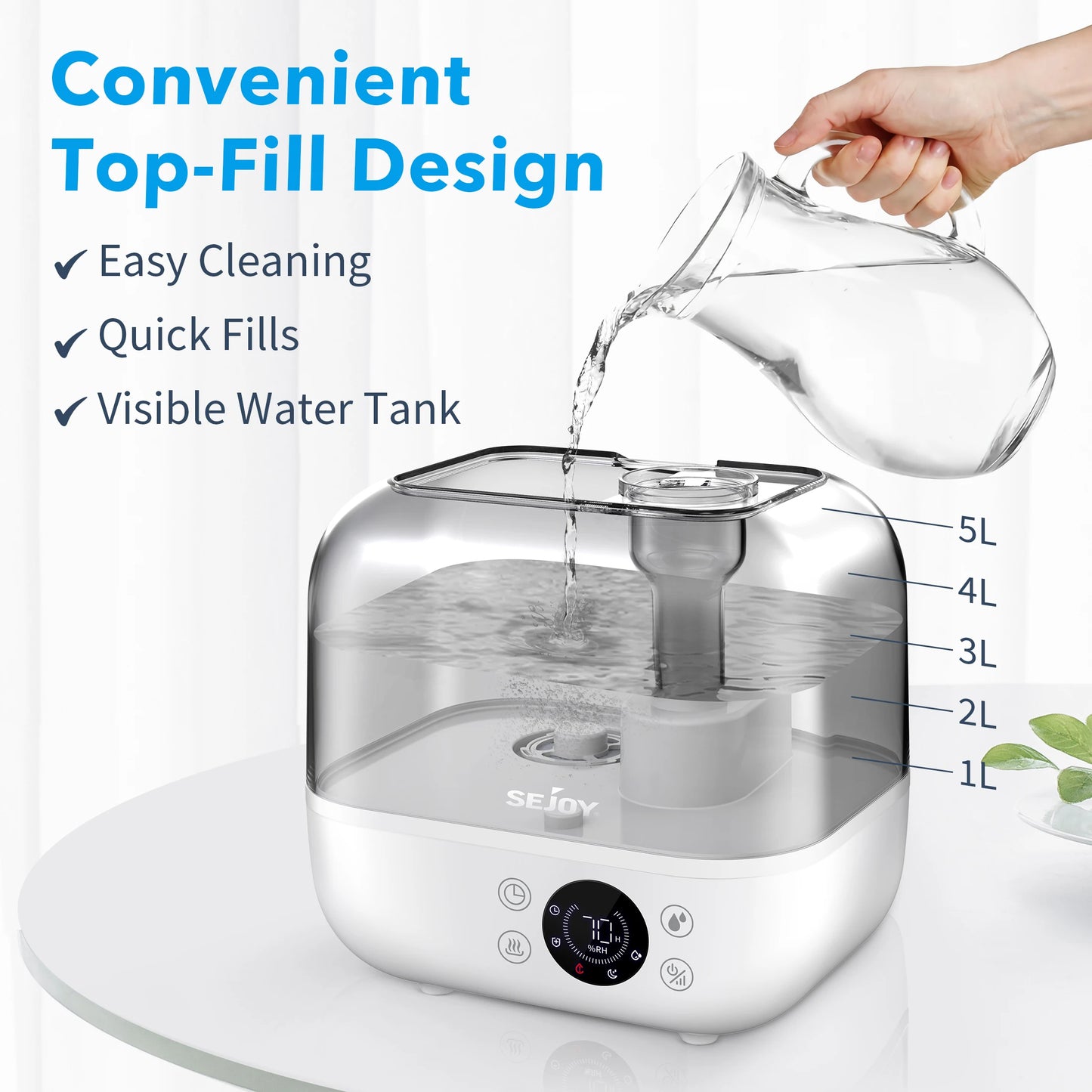 Large Room Humidifier 5L Aromatherapy Sleep Aid