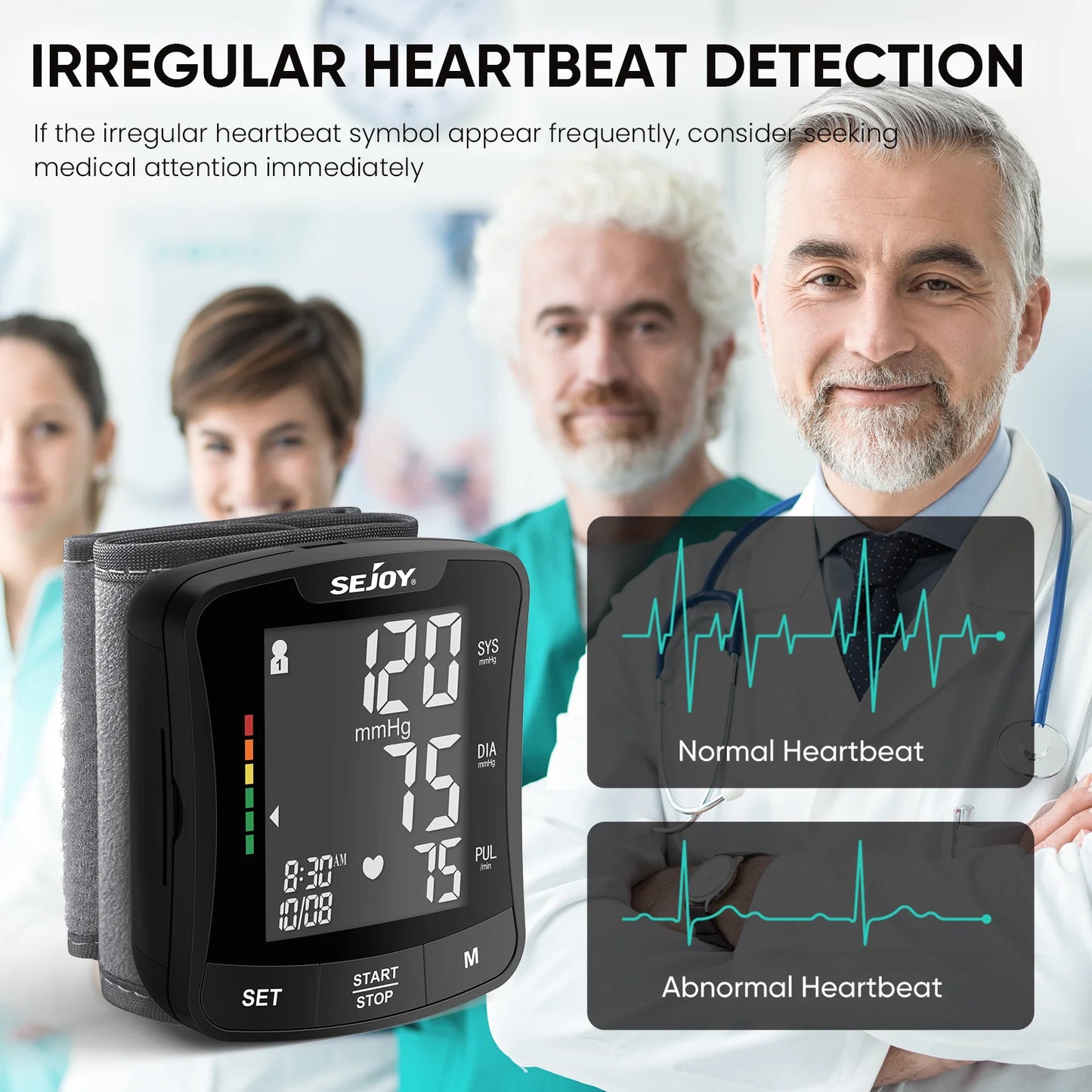 SEJOY Digital Wrist Blood Pressure Monitor