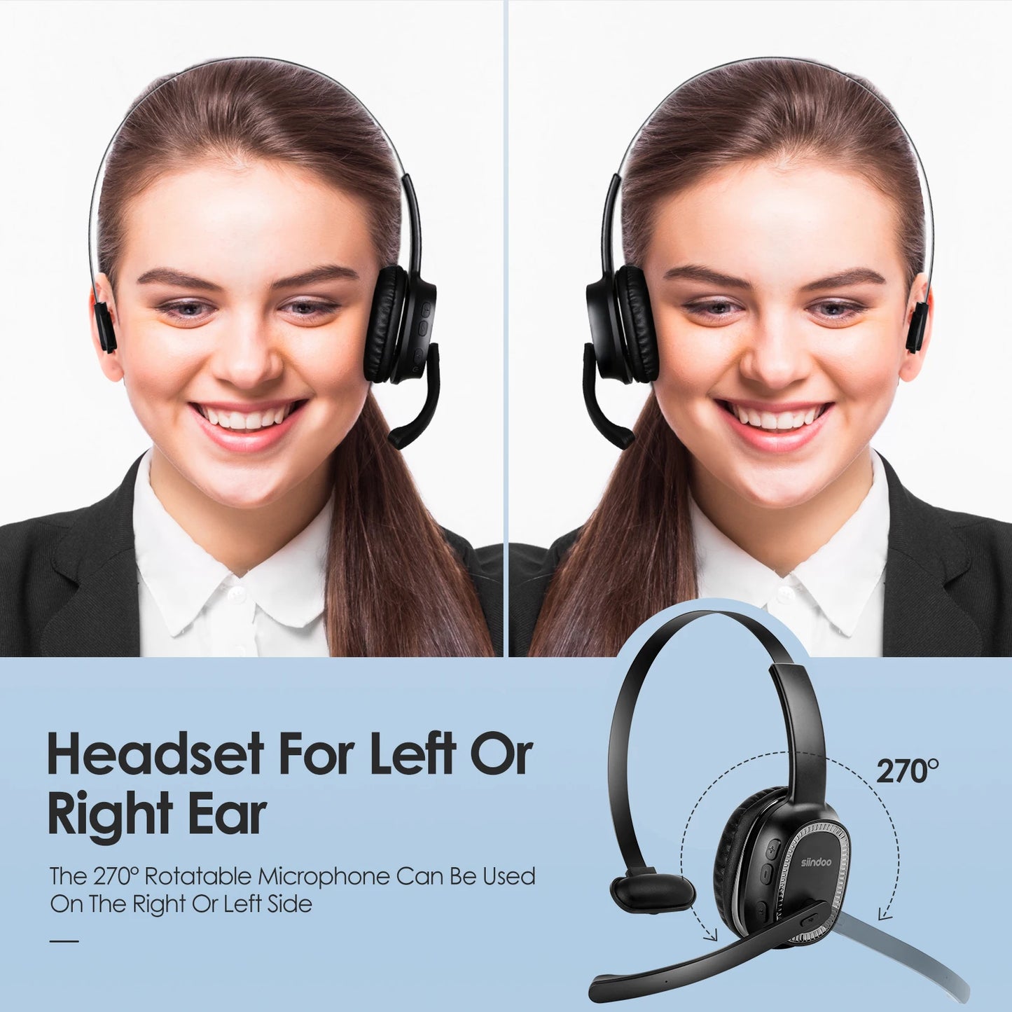 Siindoo JH-101 Wireless Call Center Headset