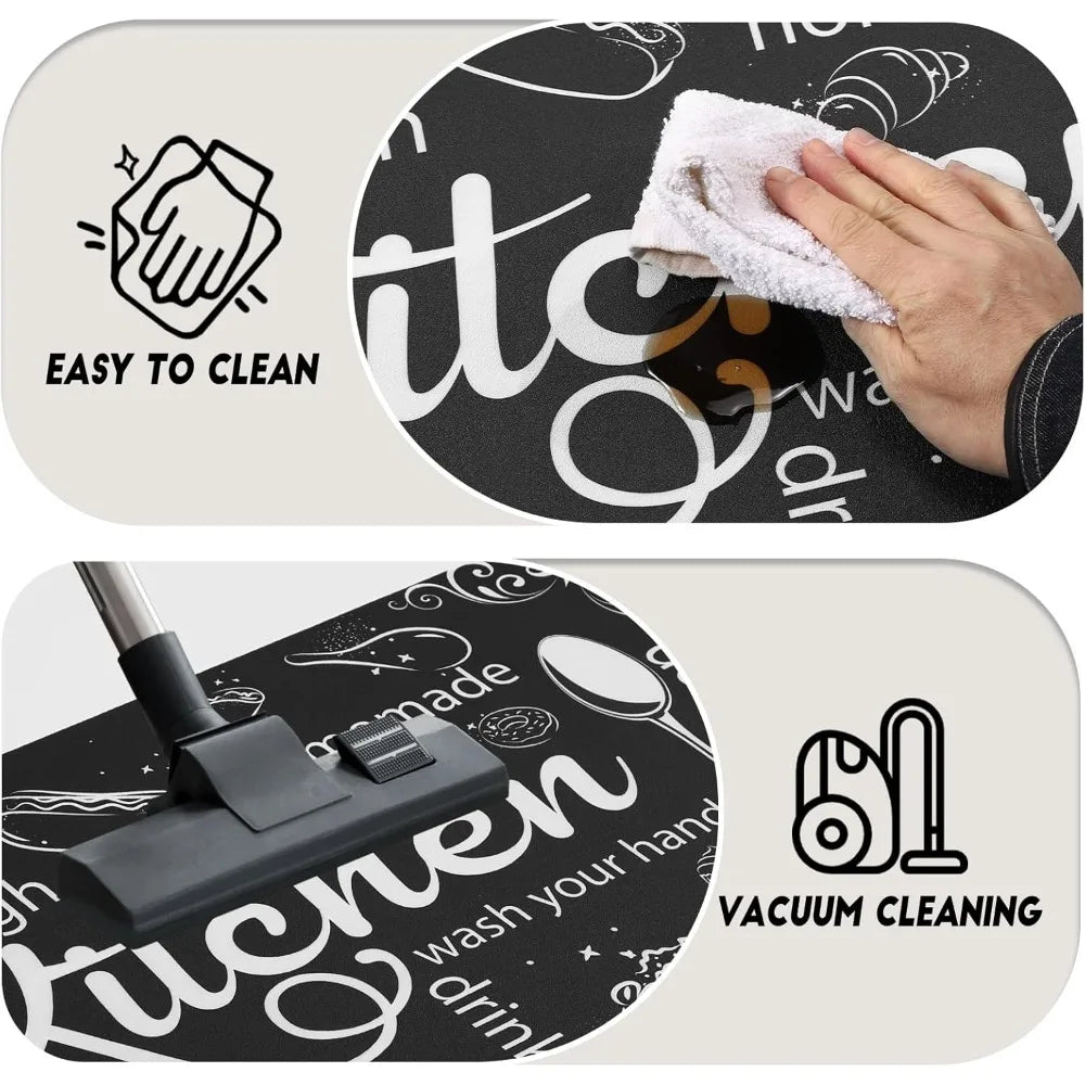 Non Slip Washable Kitchen Rug Set
