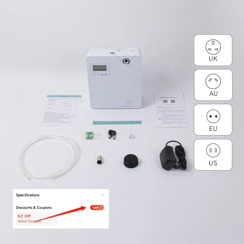 Smart HVAC Aroma Diffuser Machine – Essential Oil Home Air Freshener & Aromatherapy Scent Sprayer