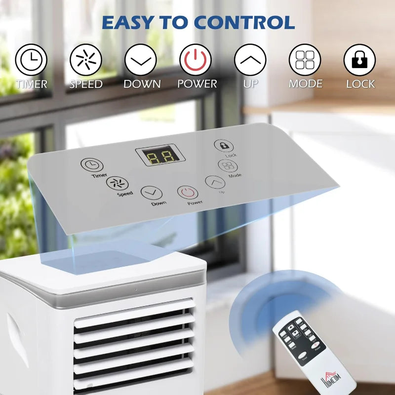 HOMCOM 8,000 BTU 4-in-1 Portable AC