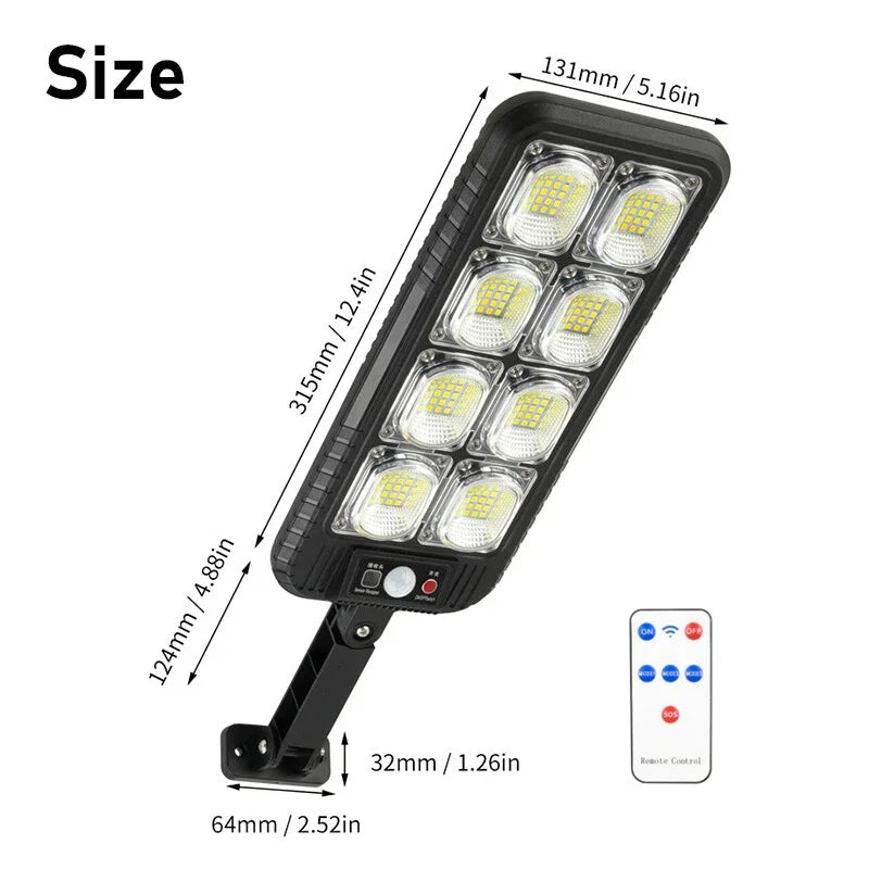 Solar Motion Sensor LED Outdoor Wall Light