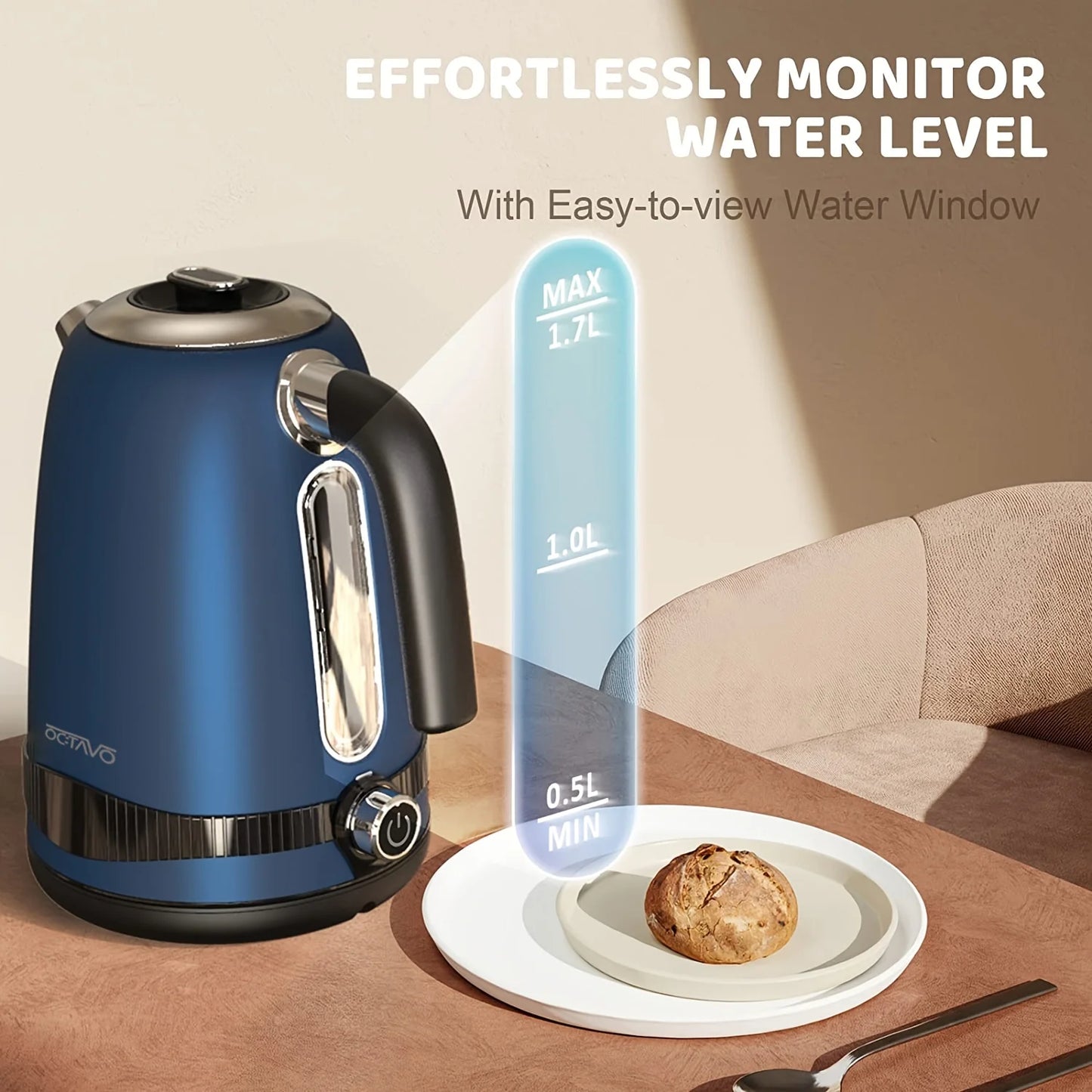 1.8QT Electric Kettle Temperature Control LED