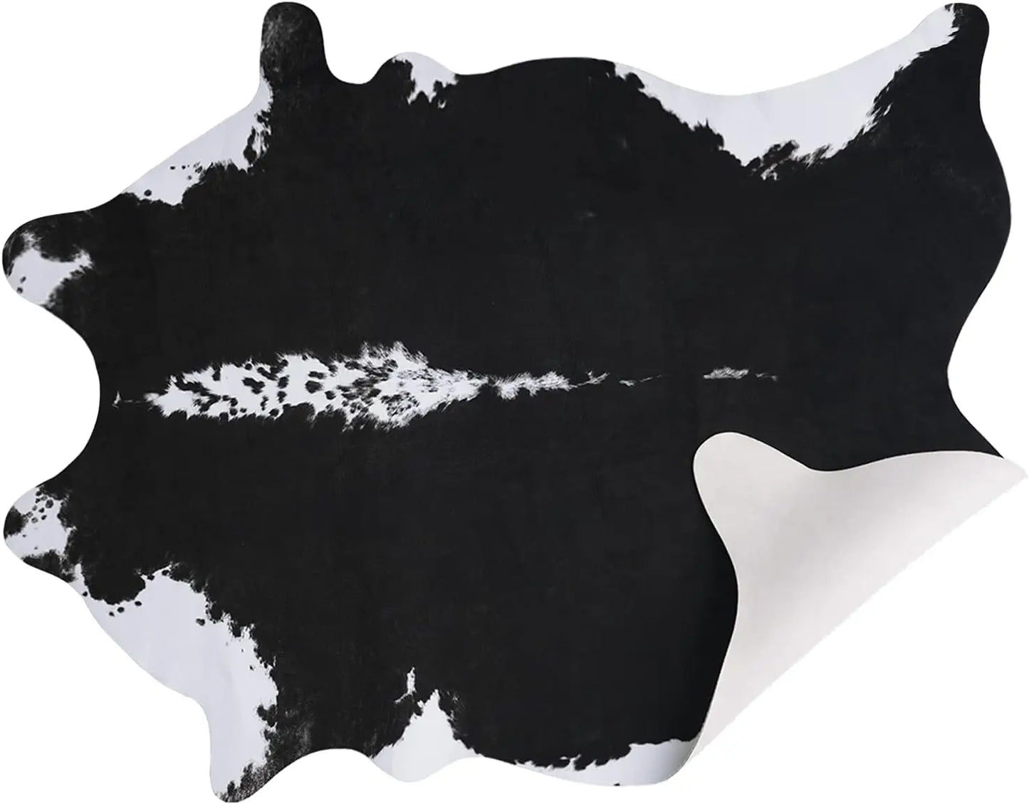 Faux Fur Cow Print Rug Bedroom Decor
