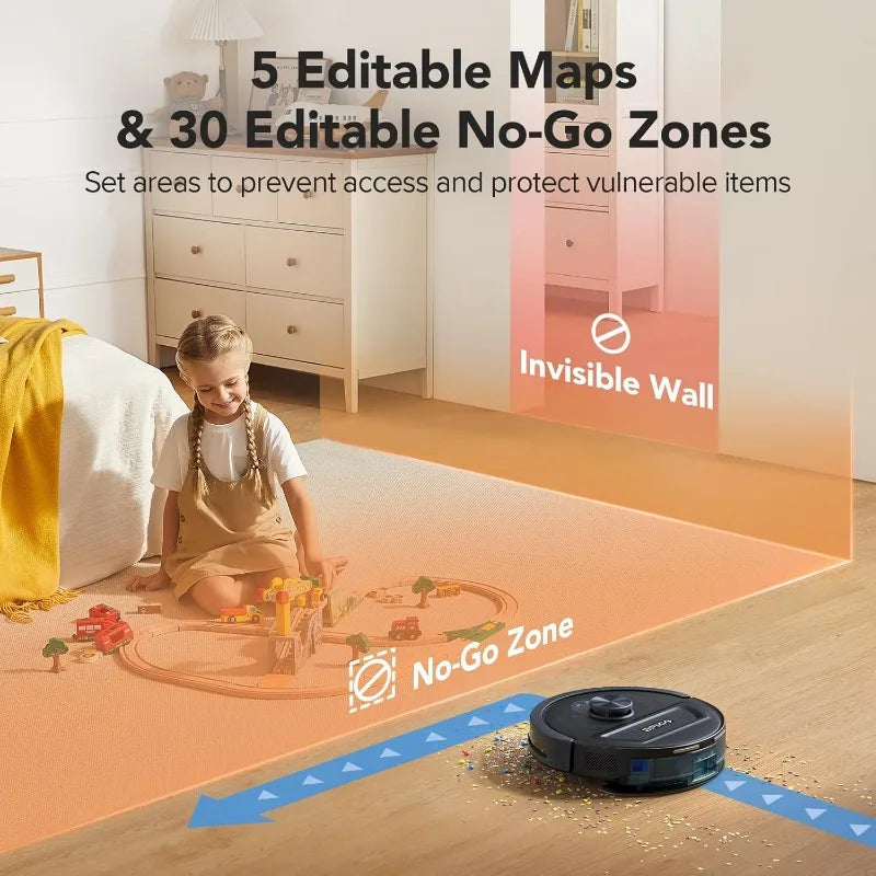 BPMIO 5500Pa Robot Vacuum Mop with LiDAR