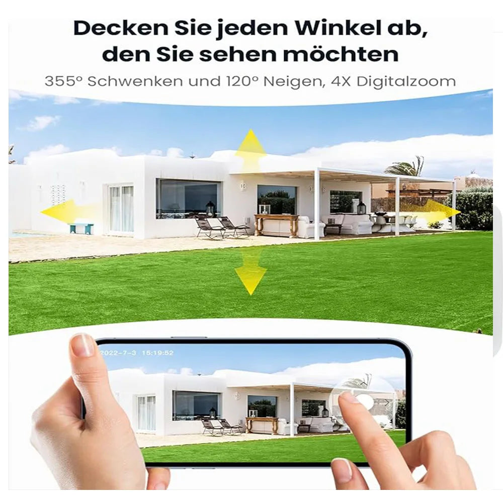 ieGeek 2K Solar WiFi Security Camera