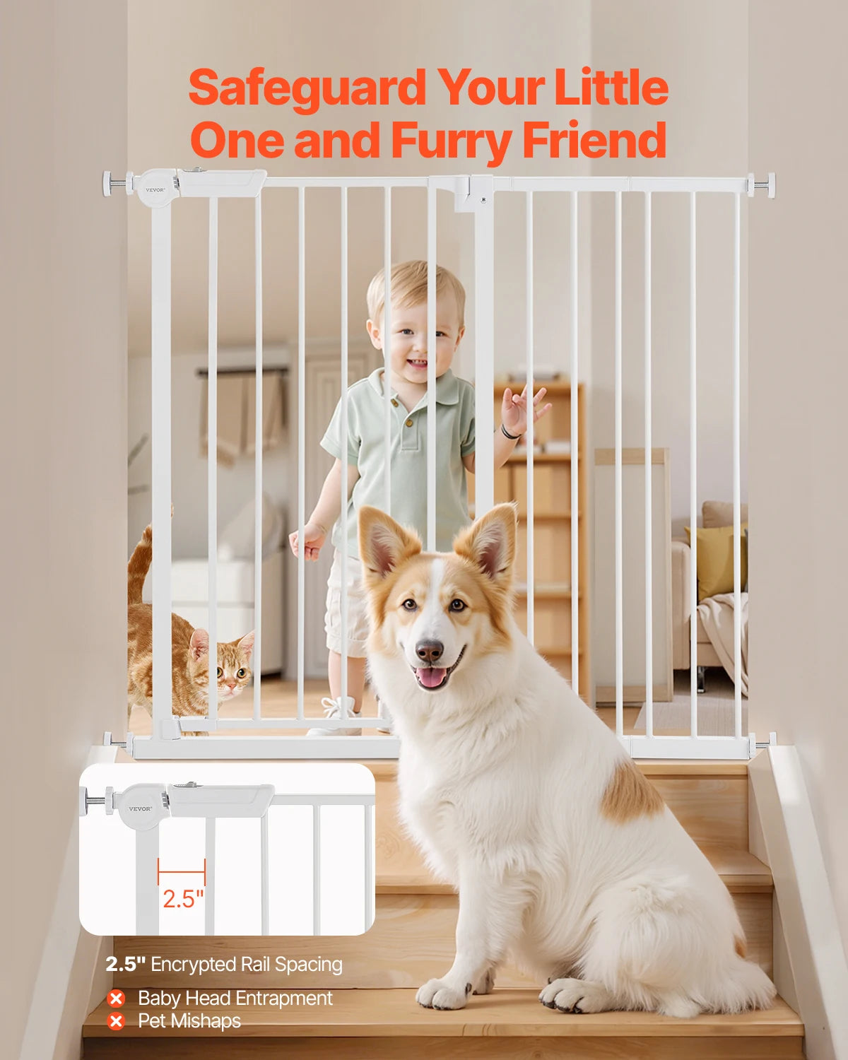 VEVOR Baby & Pet Safety Gate